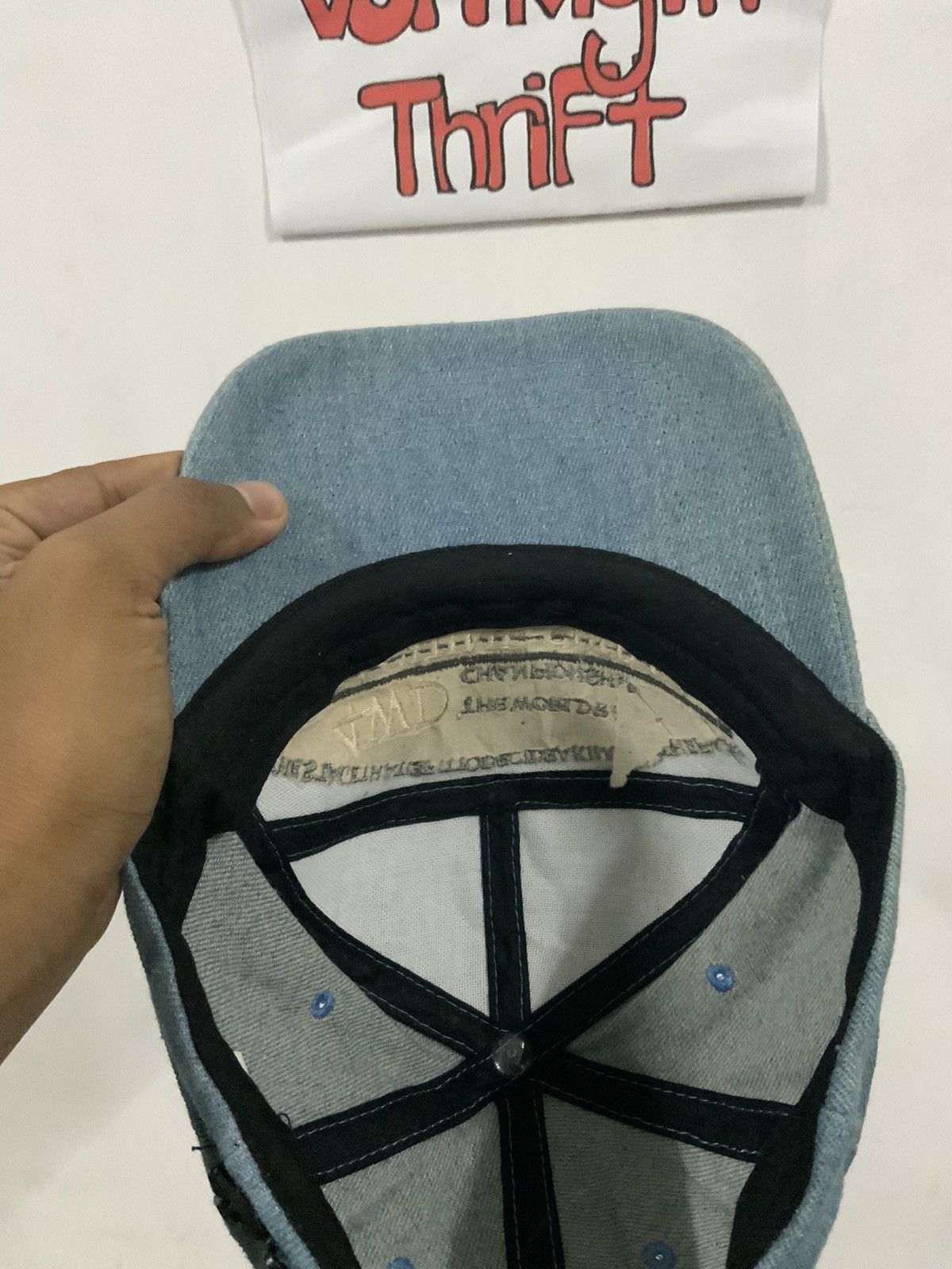 Japanese Brand Vintage 4WD Machine Spirit Denim Hat Size ONE SIZE - 8 Thumbnail
