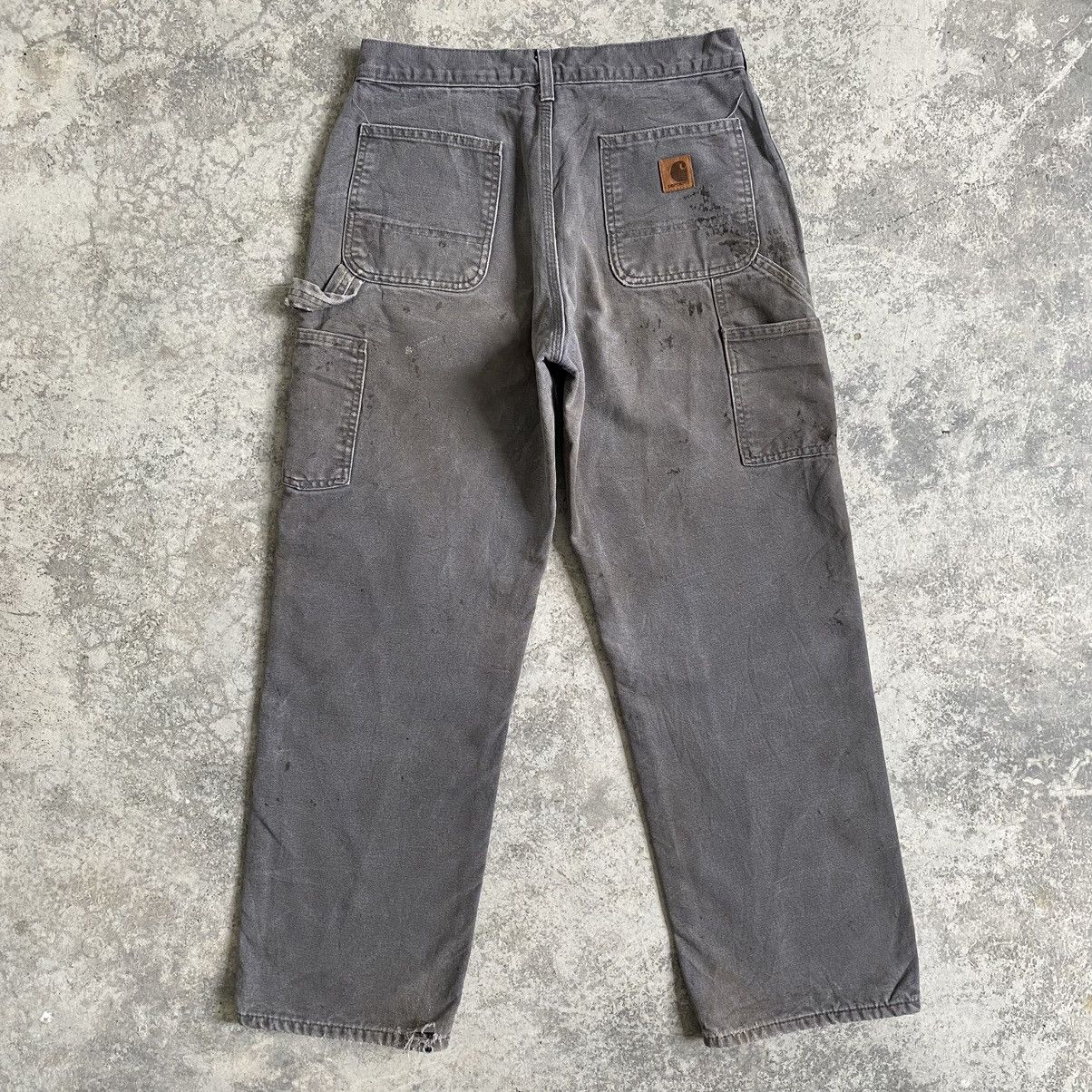 Carhartt Vintage Carhartt Blanket Lined Faded Dirty Carpenter Pants Size US 30 / EU 46 - 2 Thumbnail