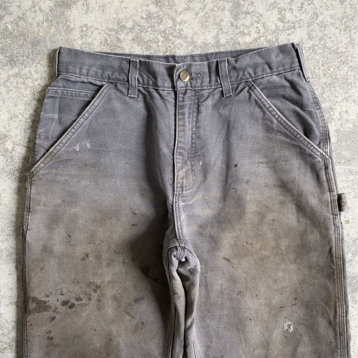 Carhartt Vintage Carhartt Blanket Lined Faded Dirty Carpenter Pants Size US 30 / EU 46 - 11 Thumbnail