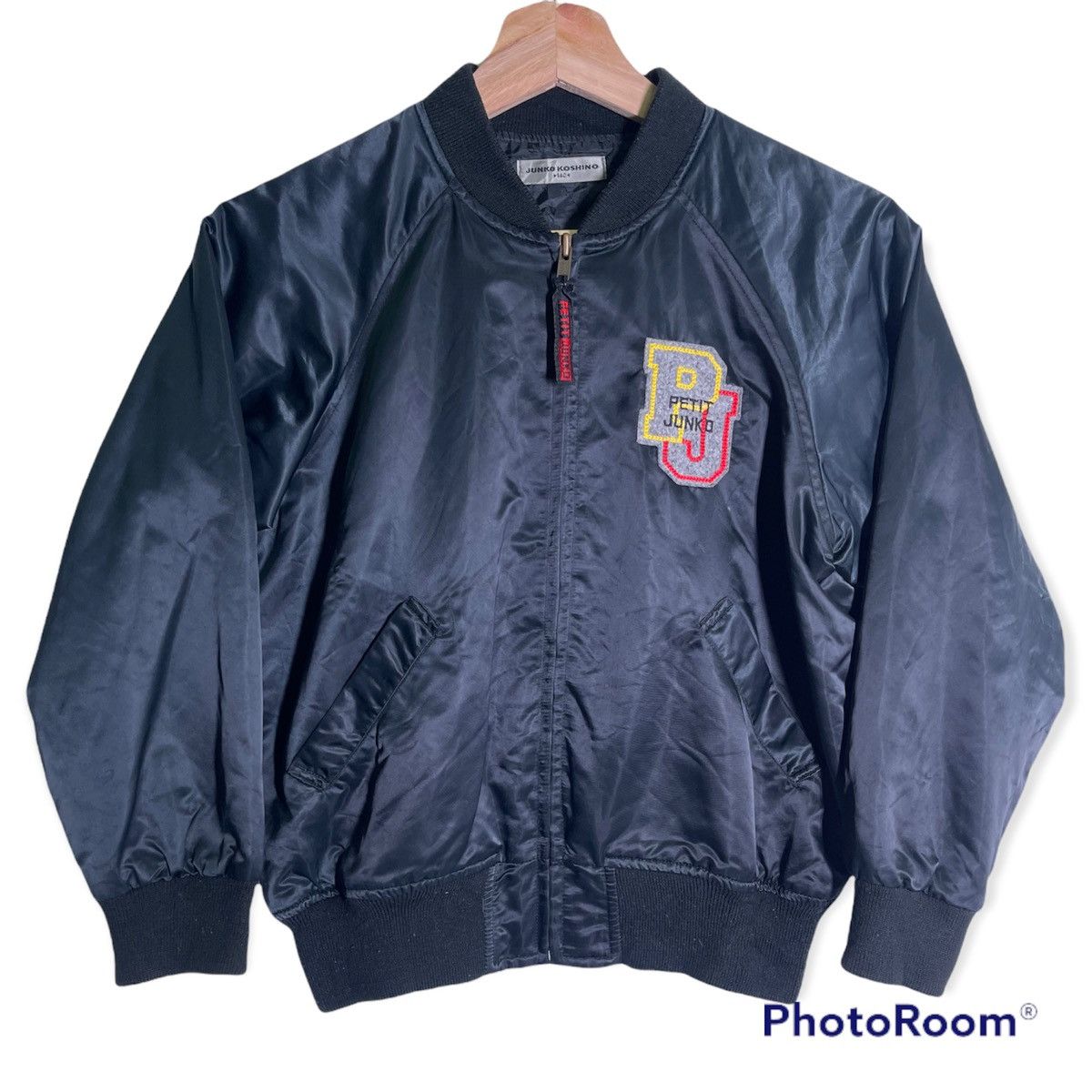 Japanese Brand Junko Koshino embroidery big logo bomber jacket Size US XXS / EU 40 - 2 Thumbnail