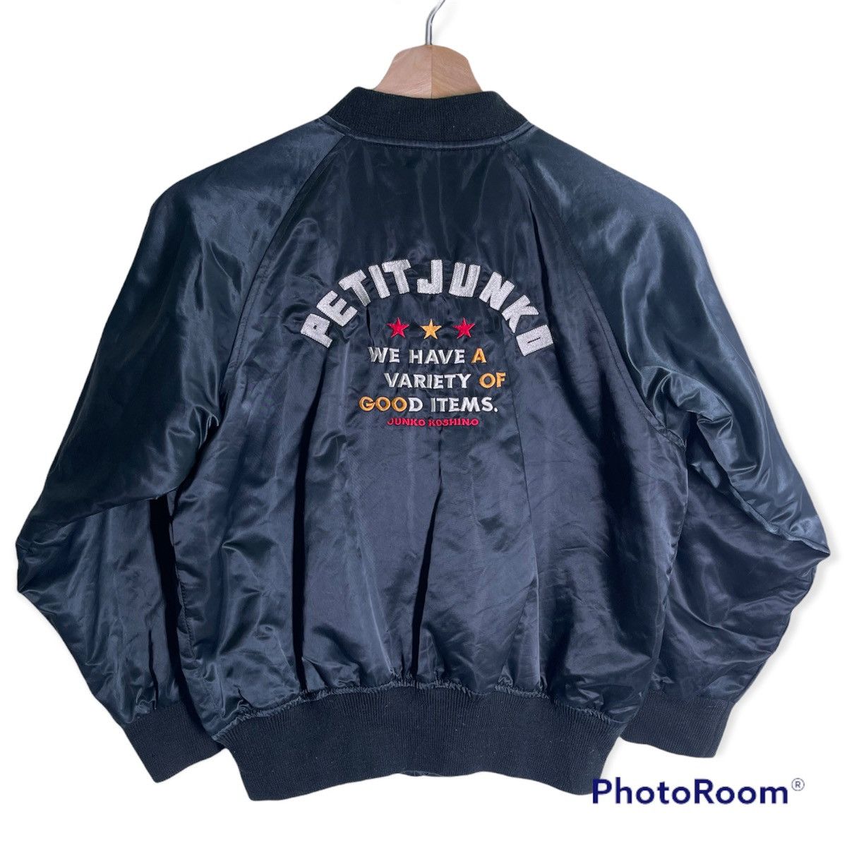 Japanese Brand Junko Koshino embroidery big logo bomber jacket Size US XXS / EU 40 - 1 Thumbnail