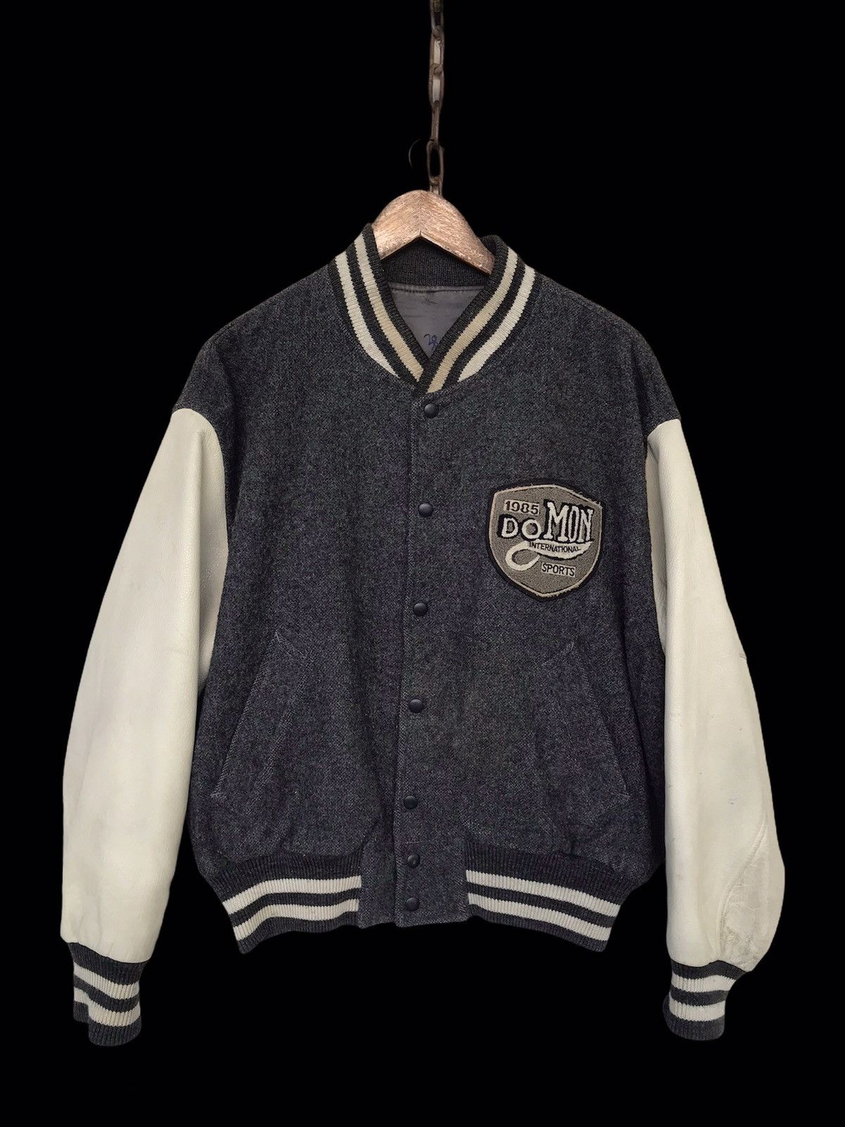 Japanese Brand 💥FinalDrop⏰Vintage Domon Baseball 1985 Varsity Jacket Size US M / EU 48-50 / 2 - 2 Thumbnail