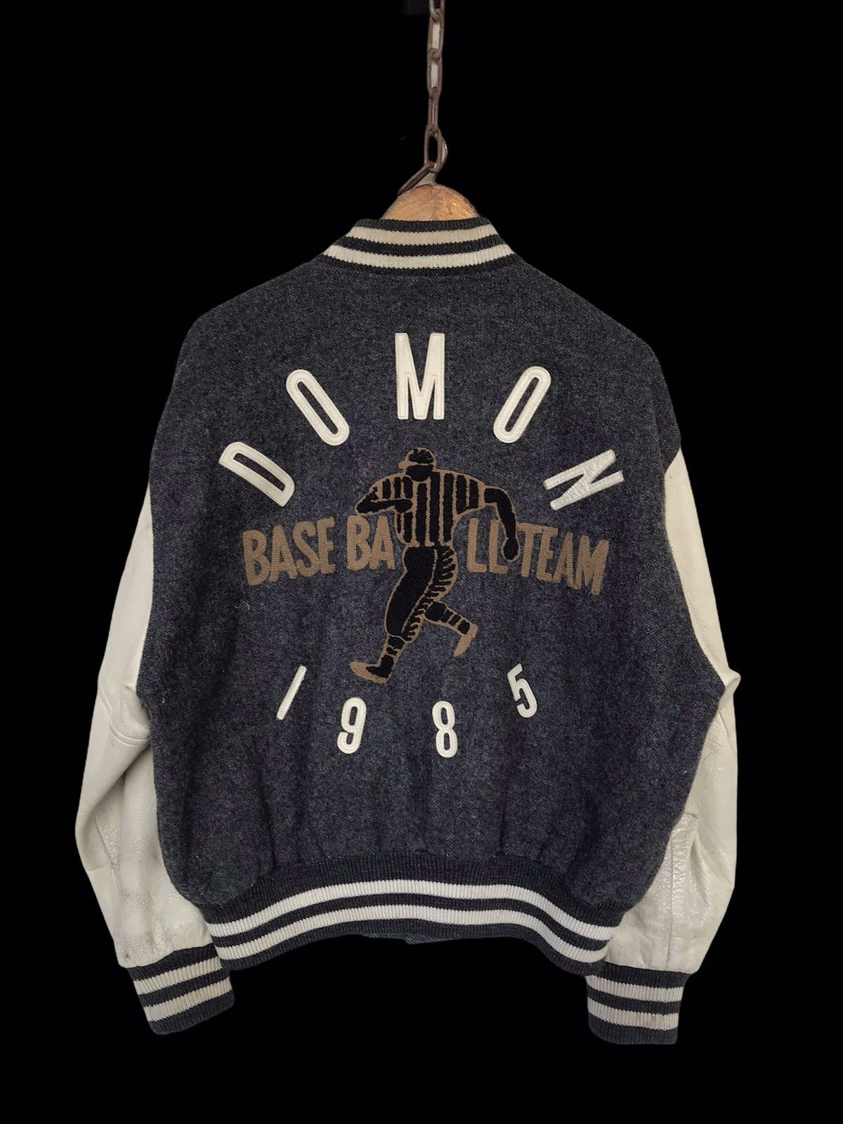 Japanese Brand 💥FinalDrop⏰Vintage Domon Baseball 1985 Varsity Jacket Size US M / EU 48-50 / 2 - 1 Thumbnail