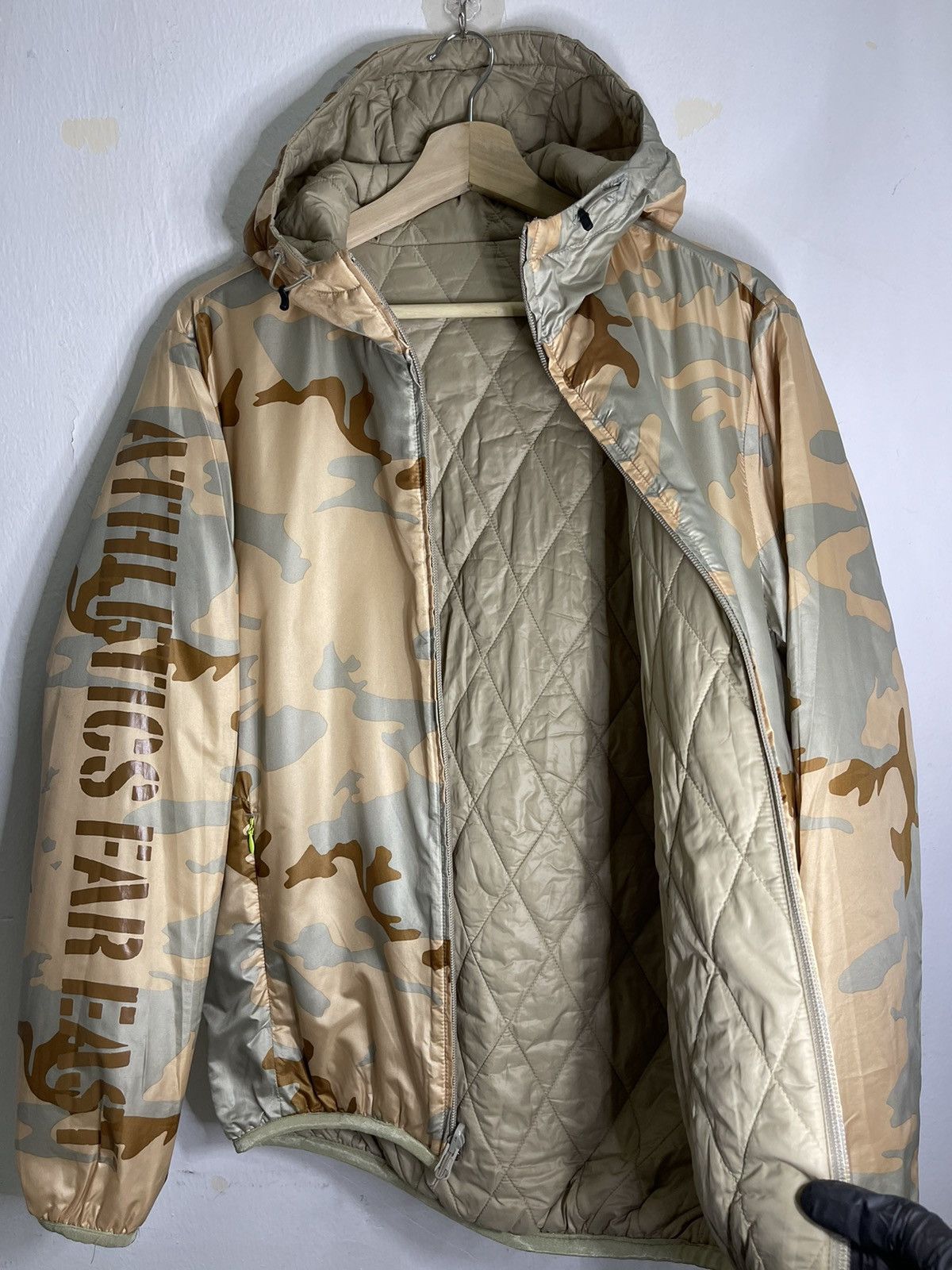 Nike × Vintage Camo puffer hoodie jacket Size US M / EU 48-50 / 2 - 3 Thumbnail