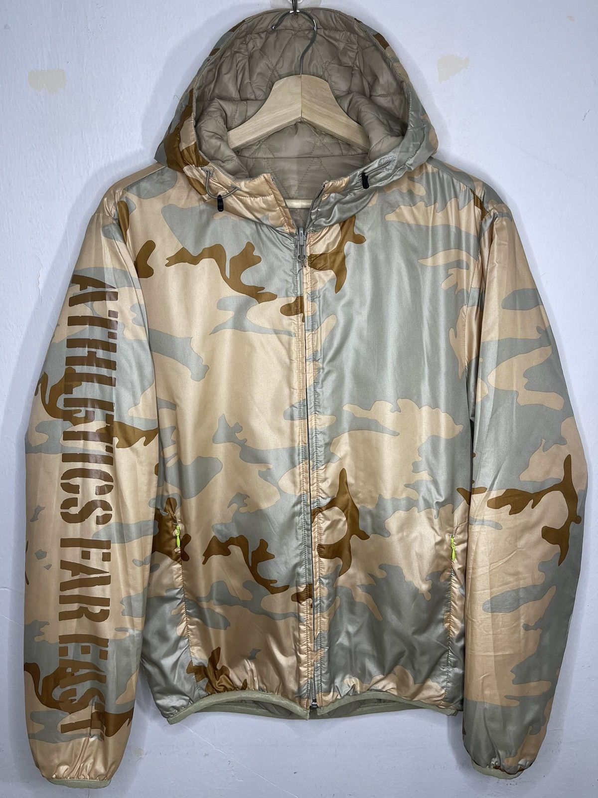 Nike × Vintage Camo puffer hoodie jacket Size US M / EU 48-50 / 2 - 10 Thumbnail