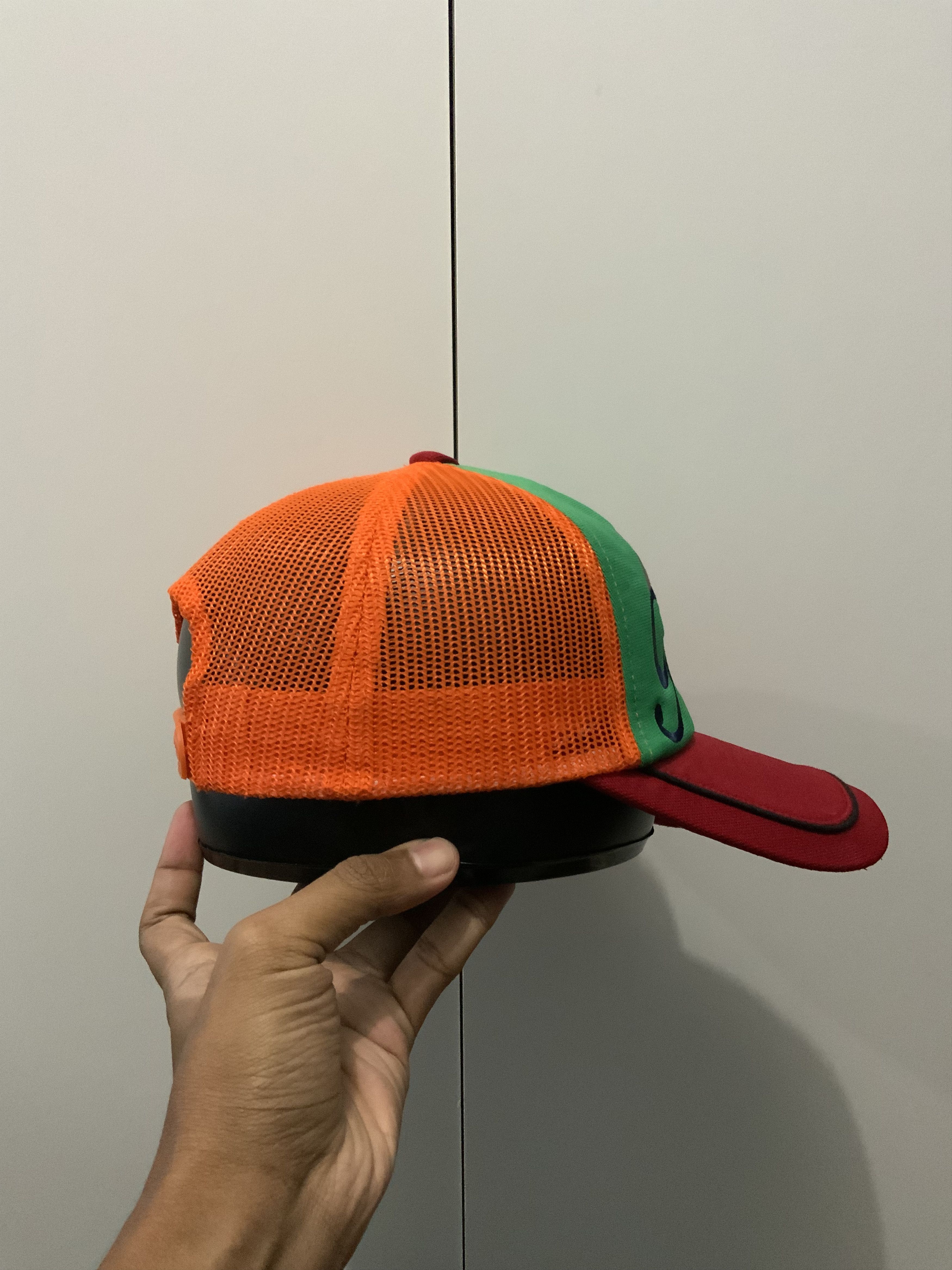 If Six Was Nine Flamingo Rainbow Multicolor Trucker Hat Size ONE SIZE - 3 Thumbnail