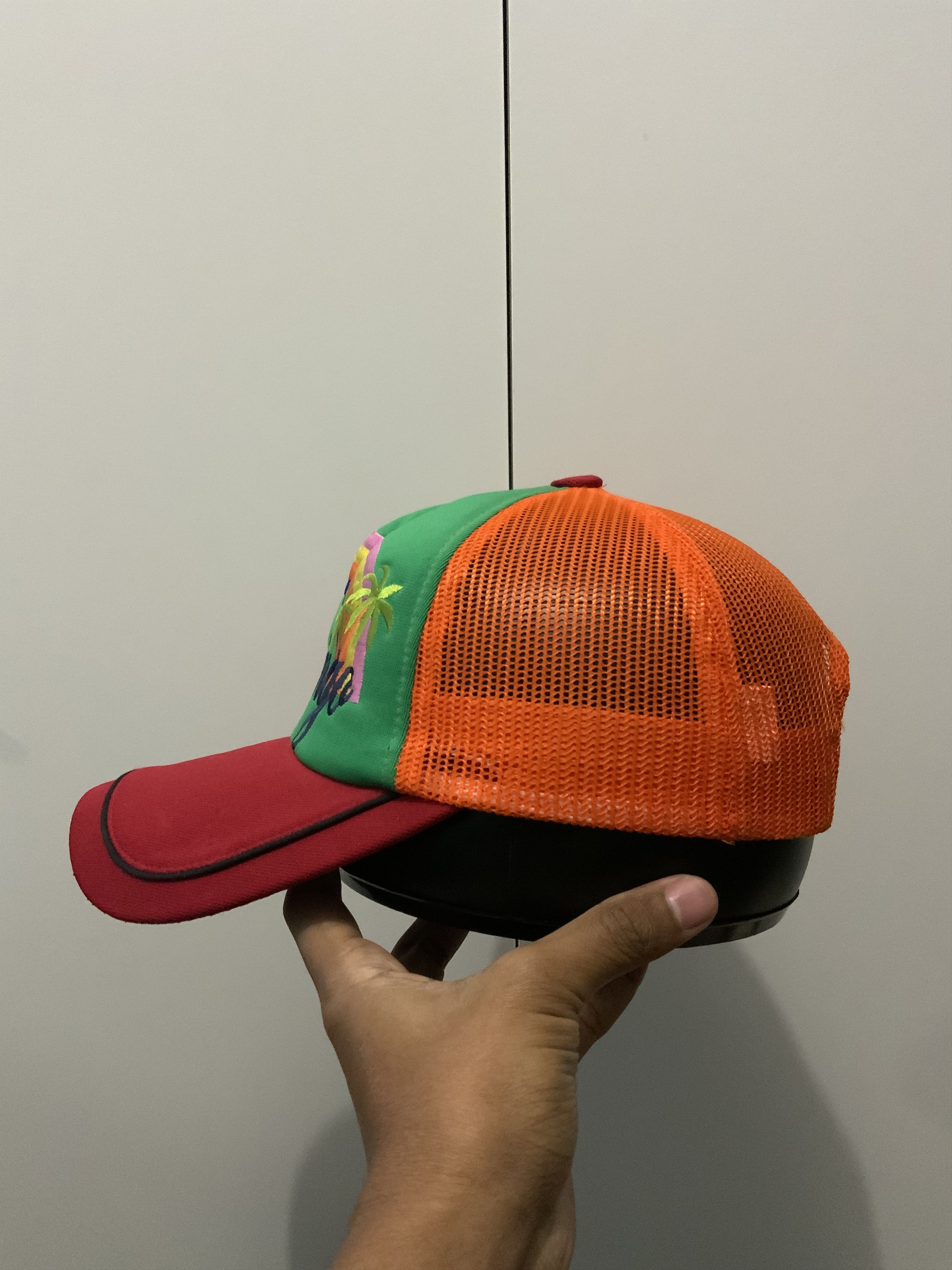 If Six Was Nine Flamingo Rainbow Multicolor Trucker Hat Size ONE SIZE - 5 Thumbnail