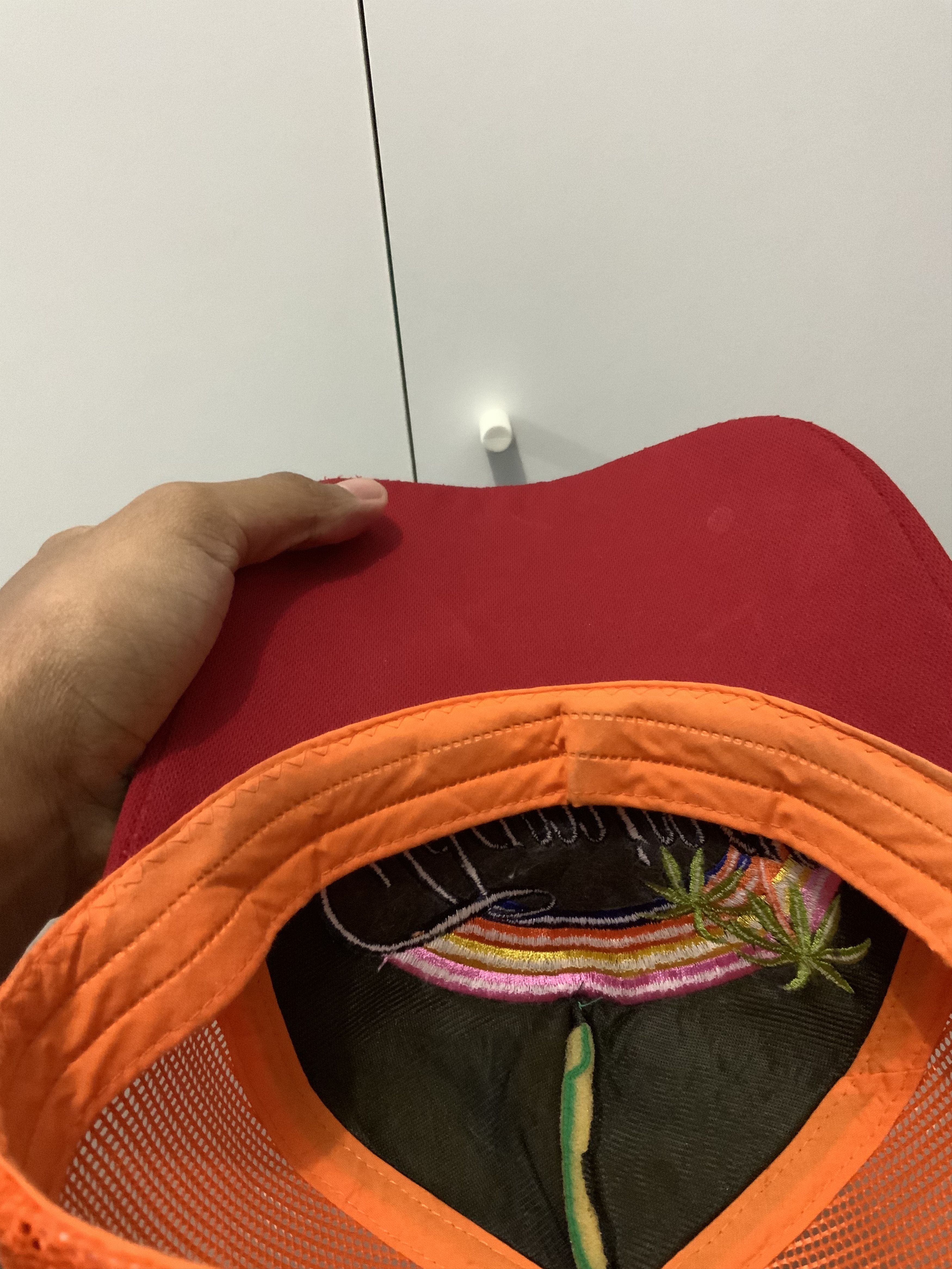 If Six Was Nine Flamingo Rainbow Multicolor Trucker Hat Size ONE SIZE - 11 Thumbnail