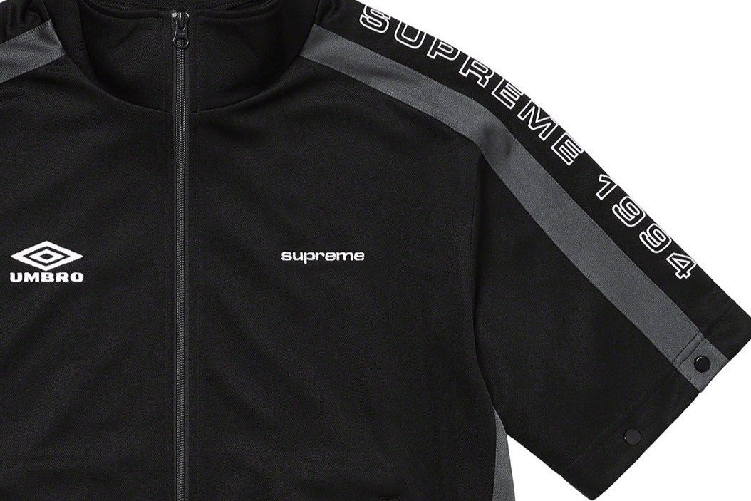 Supreme Supreme Umbro Snap Sleeve Jacket Black Size Medium | Grailed