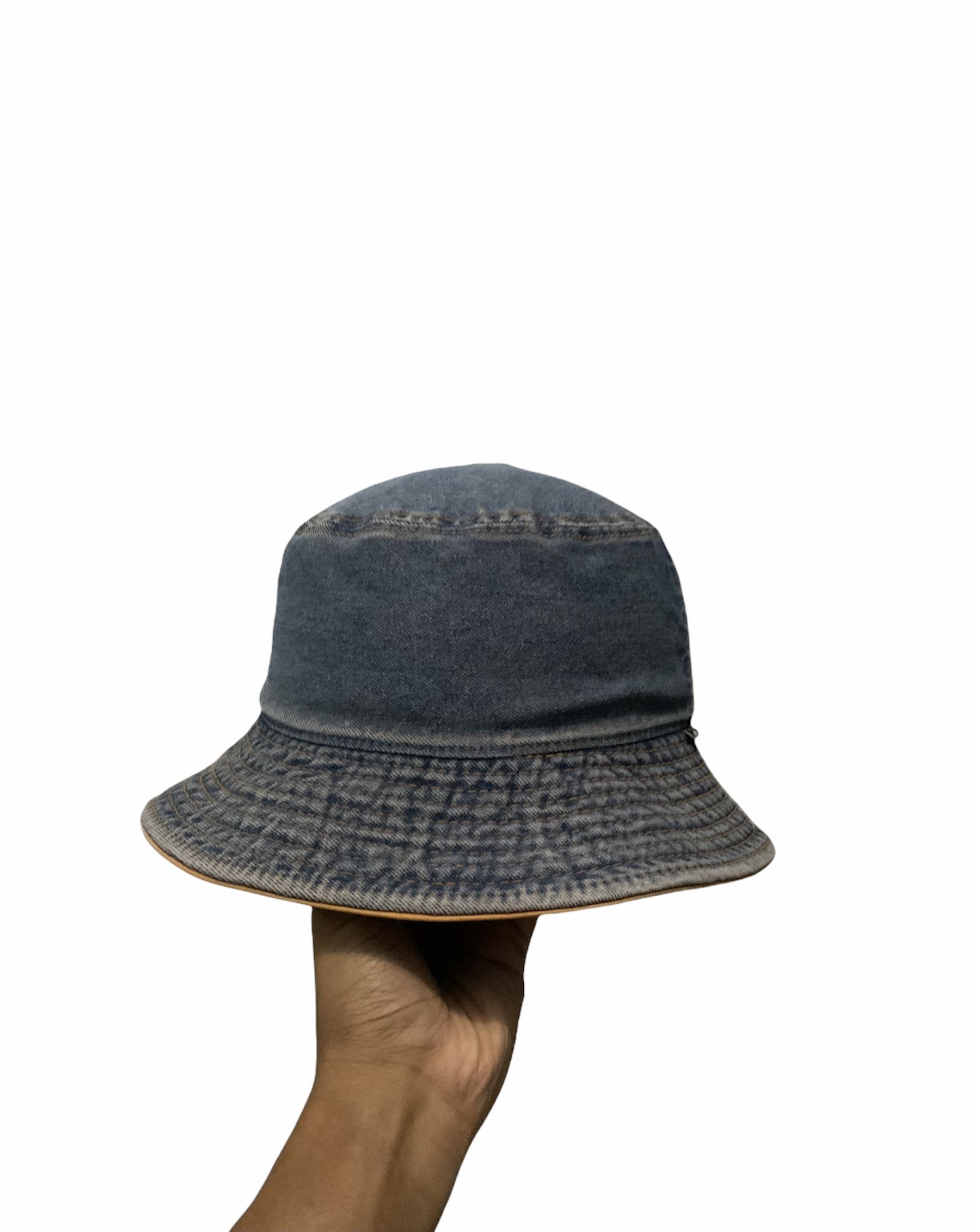 image of Archival Clothing x Beverly Hills Polo Club Vintage Denim Beverly Hills Polo Club Bucket Hats in Bl