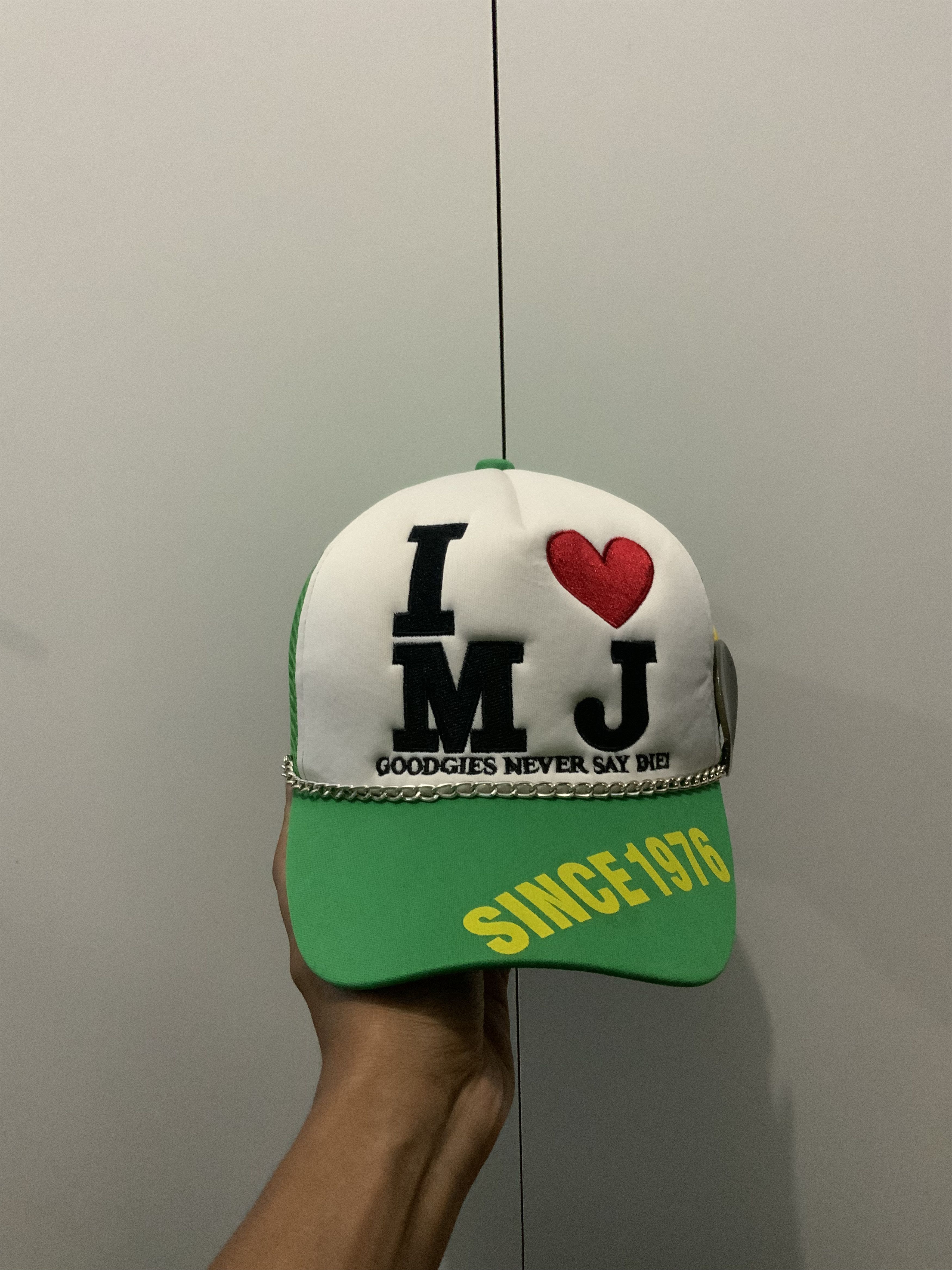 20471120 I love MJ Goodgies Never say Die! Rare Trucker Hat Size ONE SIZE - 2 Thumbnail