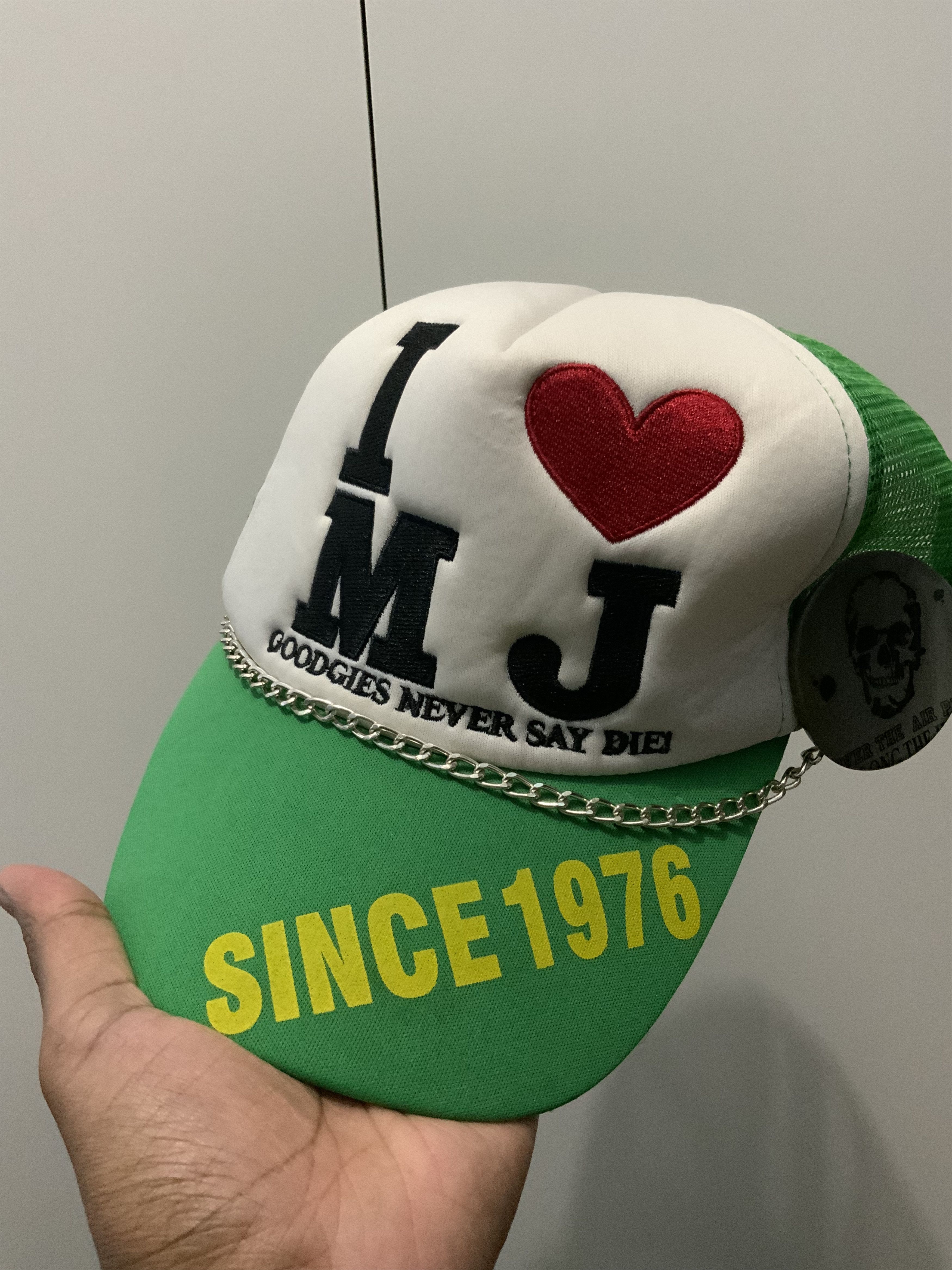 20471120 I love MJ Goodgies Never say Die! Rare Trucker Hat Size ONE SIZE - 12 Thumbnail