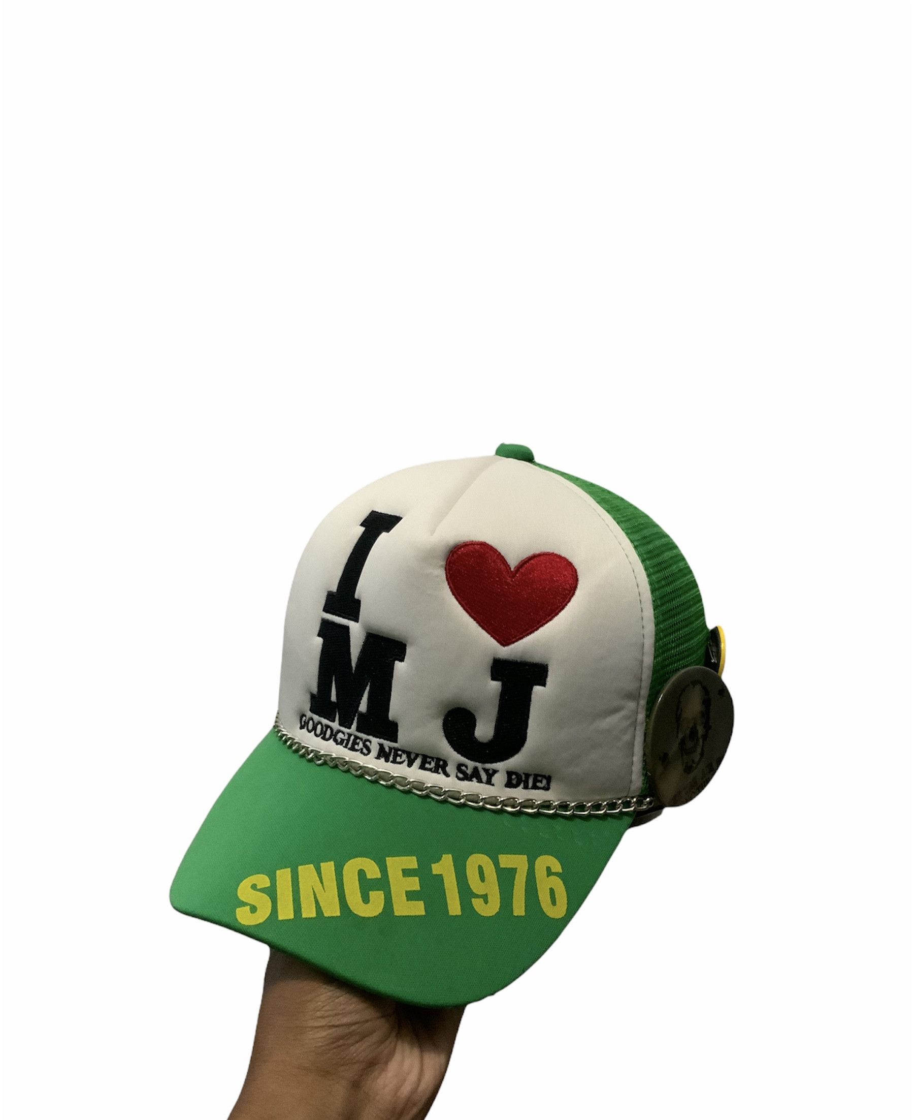20471120 I love MJ Goodgies Never say Die! Rare Trucker Hat Size ONE SIZE - 1 Thumbnail