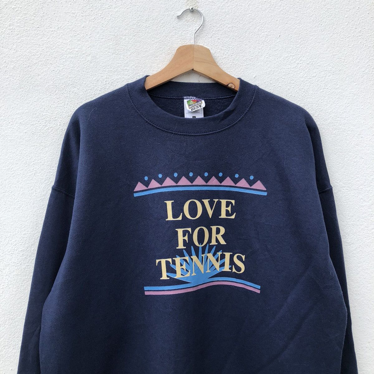Fruit Of The Loom VINTAGE FOTL LOVEFOR TENNIS BIG LOGO SWEATSHIRT MADE IN USA Size US L / EU 52-54 / 3 - 3 Thumbnail