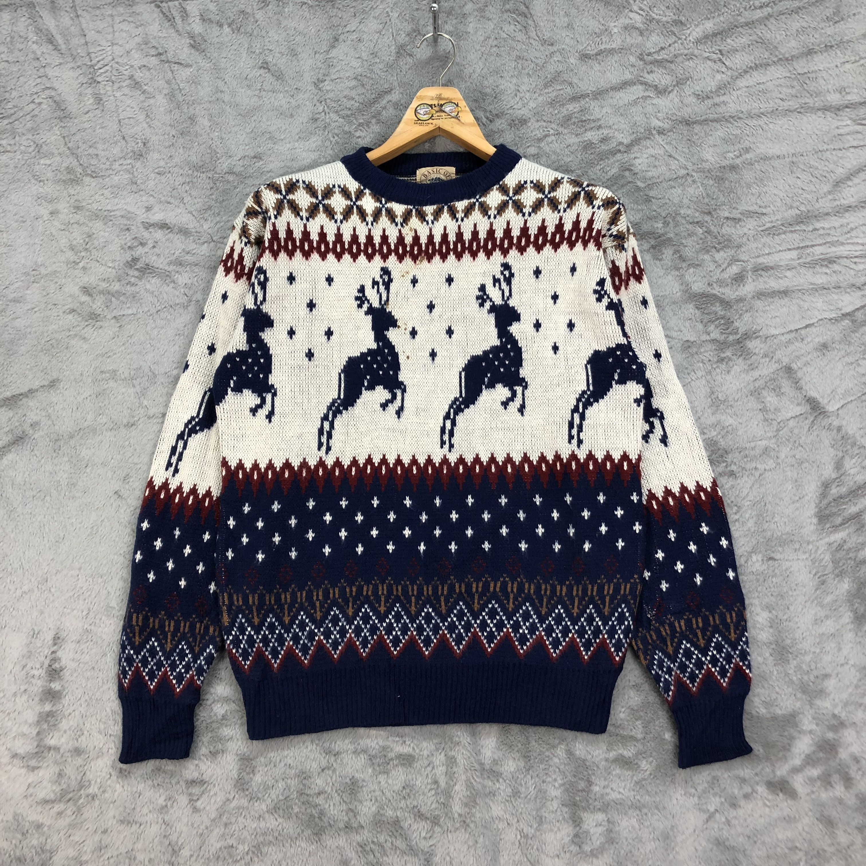 Japanese Brand Nice Graphic Design on Knitwear Sweater #4471-155 Size US L / EU 52-54 / 3 - 1 Thumbnail
