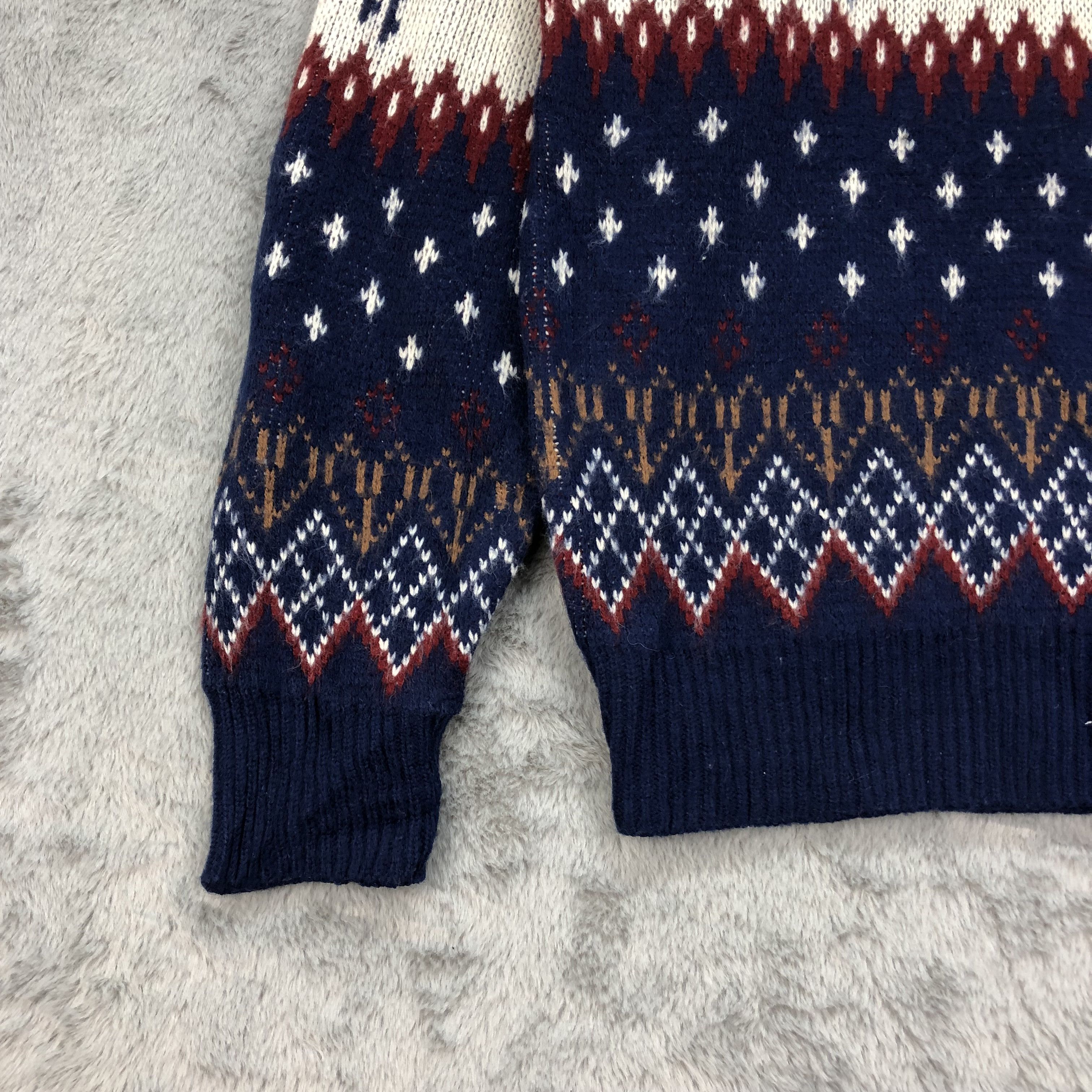 Japanese Brand Nice Graphic Design on Knitwear Sweater #4471-155 Size US L / EU 52-54 / 3 - 5 Thumbnail