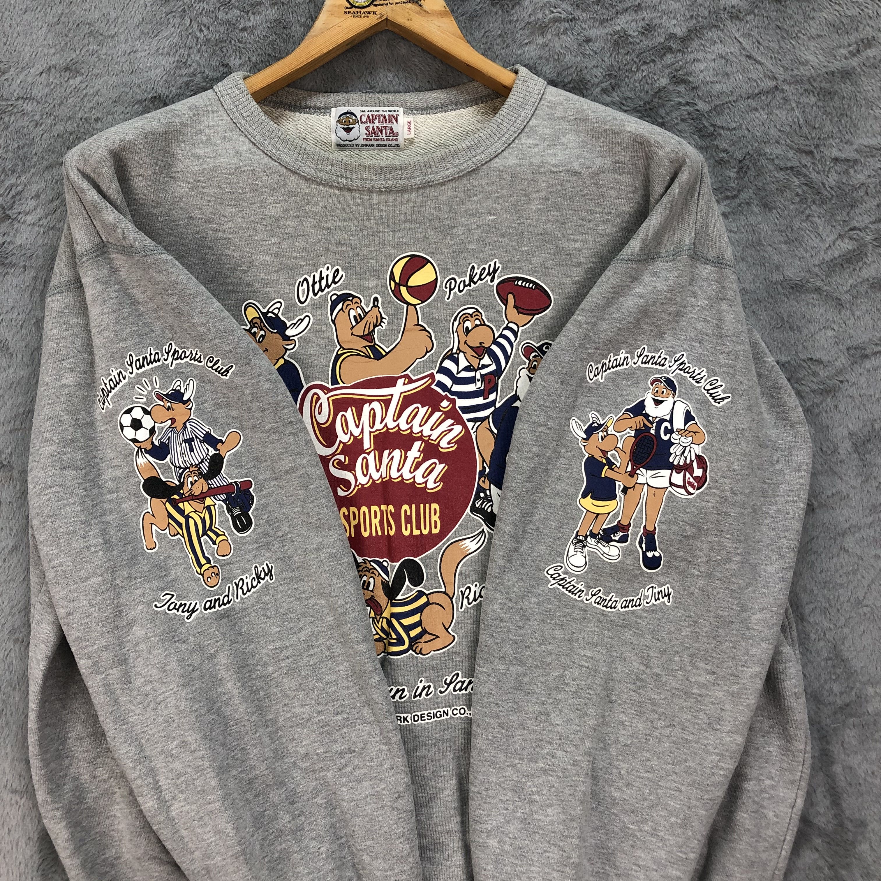 Captain Santors Captain Santa Made in Japan Printed Sweatshirts #4465-155 Size US L / EU 52-54 / 3 - 9 Thumbnail