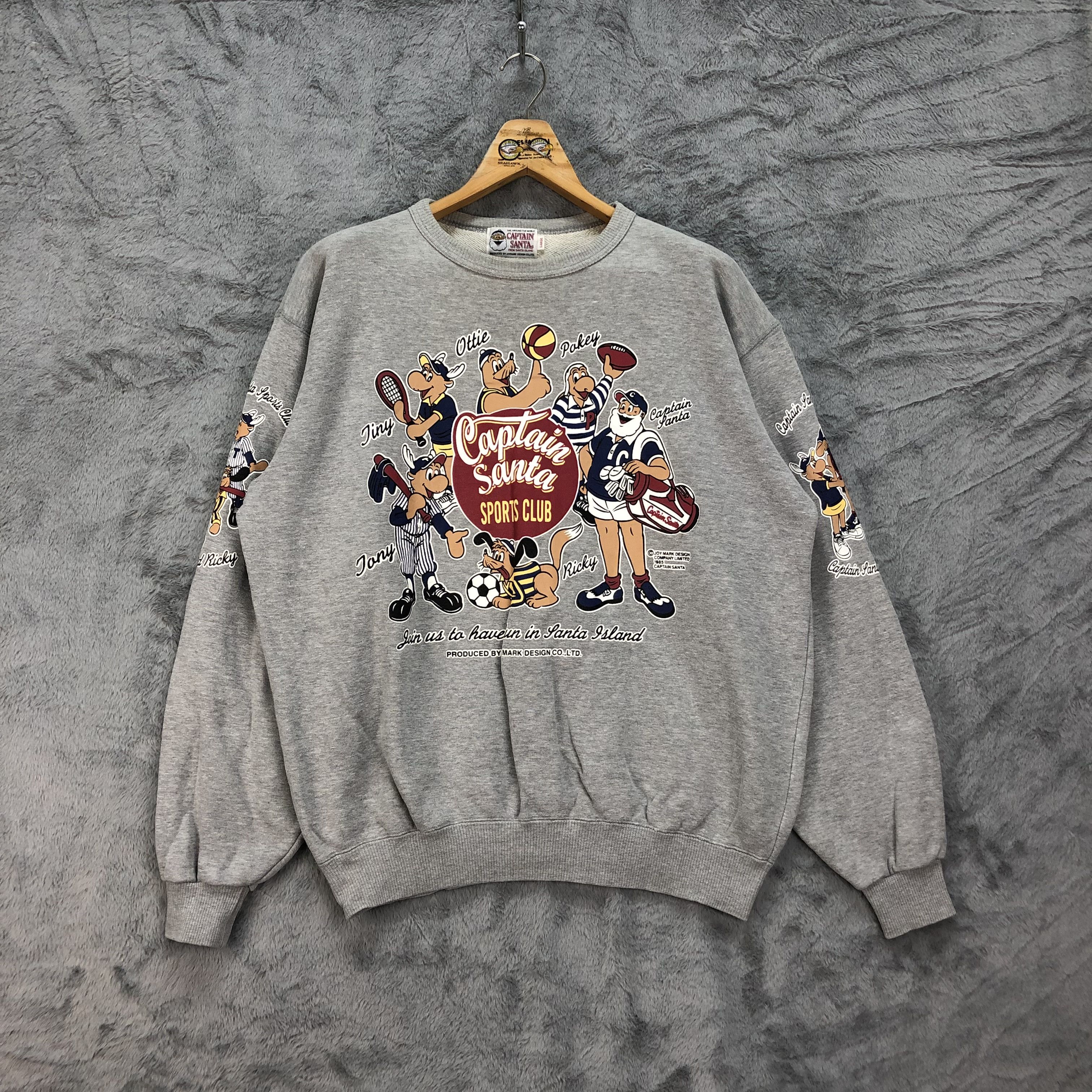 Captain Santors Captain Santa Made in Japan Printed Sweatshirts #4465-155 Size US L / EU 52-54 / 3 - 1 Thumbnail
