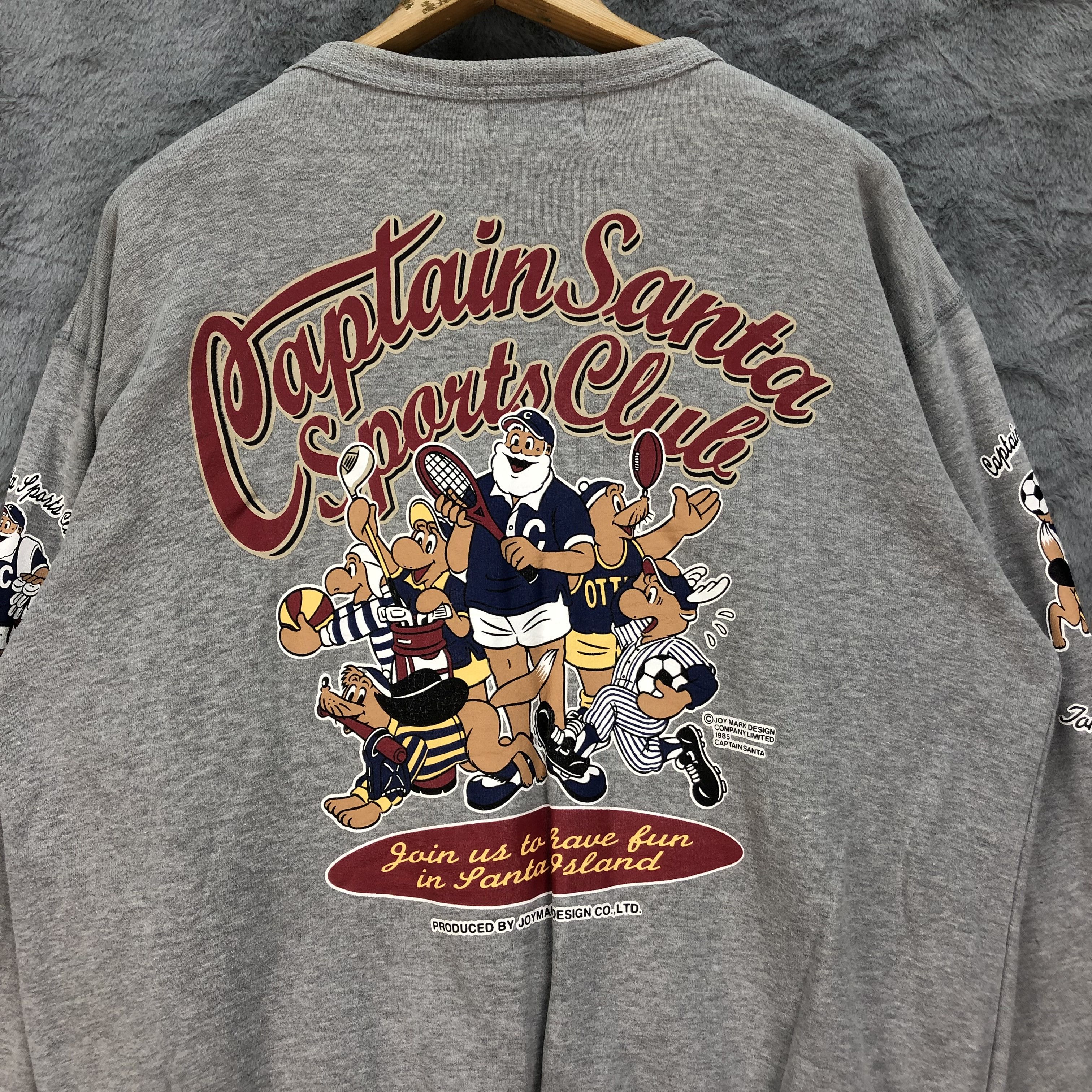 Captain Santors Captain Santa Made in Japan Printed Sweatshirts #4465-155 Size US L / EU 52-54 / 3 - 14 Thumbnail
