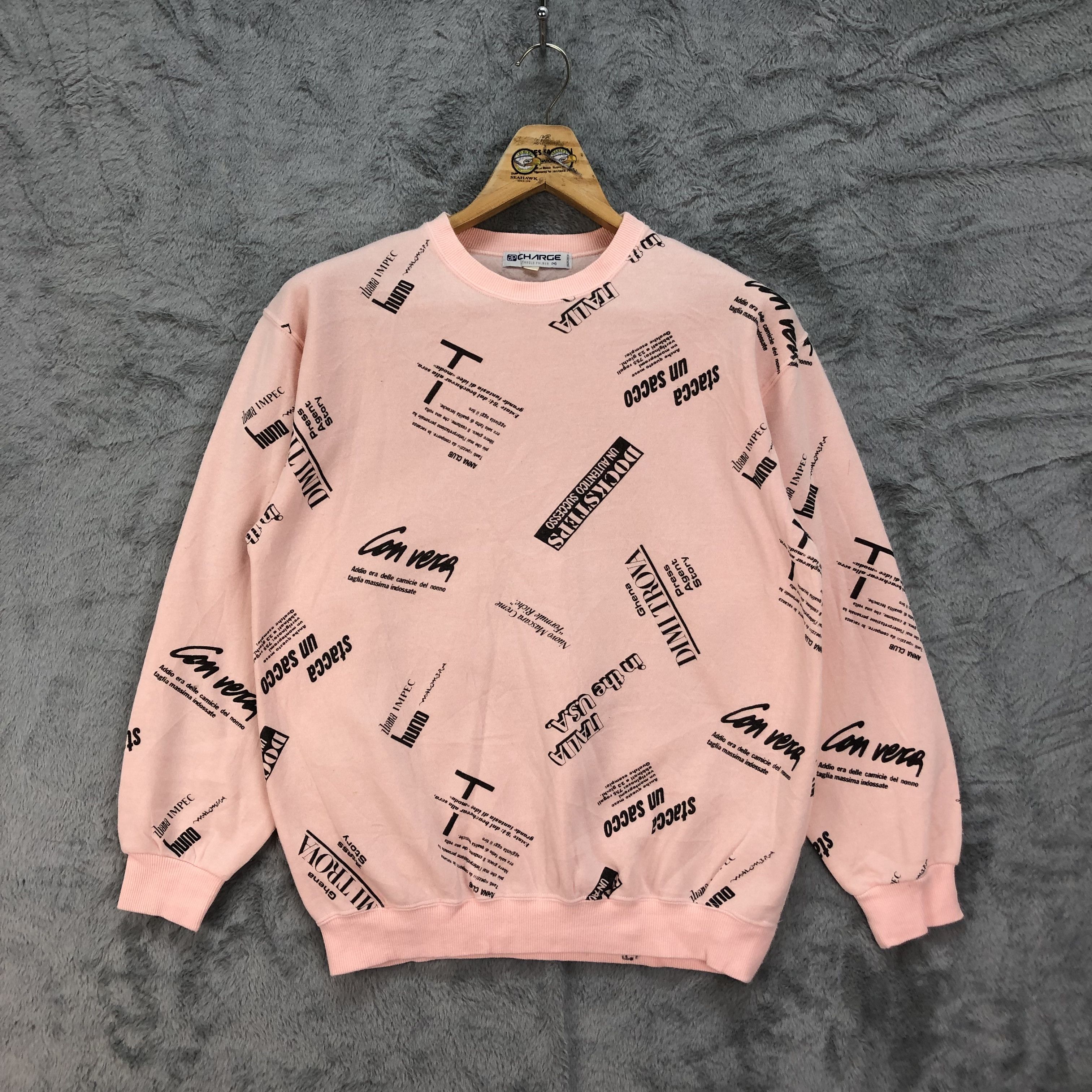 Japanese Brand CHARGE Arnold Palmer All Over Printed Sweatshirts #4507-156 Size M / US 6-8 / IT 42-44 - 1 Thumbnail