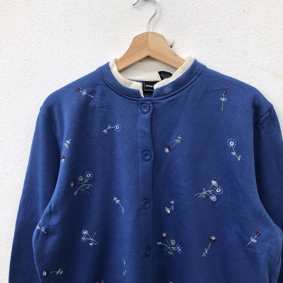 Japanese Brand BOBBIE BROOKS FULL DOT FLOWER LIGHT CARDIGAN Size US M / EU 48-50 / 2 - 3 Thumbnail