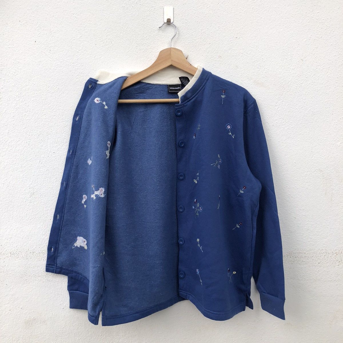 Japanese Brand BOBBIE BROOKS FULL DOT FLOWER LIGHT CARDIGAN Size US M / EU 48-50 / 2 - 6 Thumbnail