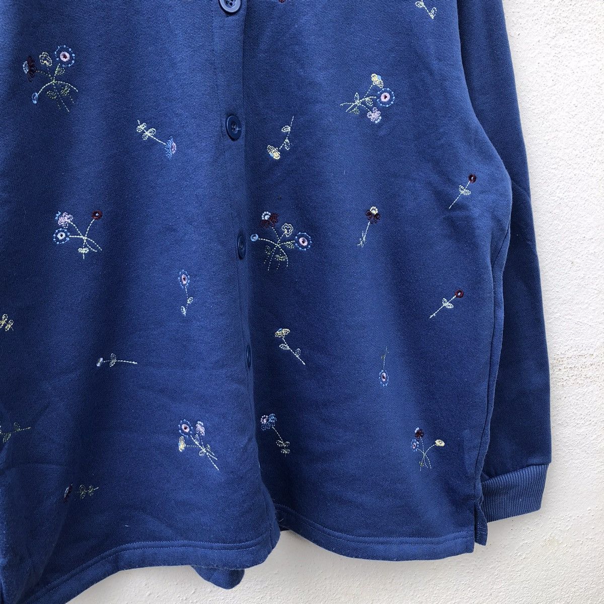 Japanese Brand BOBBIE BROOKS FULL DOT FLOWER LIGHT CARDIGAN Size US M / EU 48-50 / 2 - 4 Thumbnail