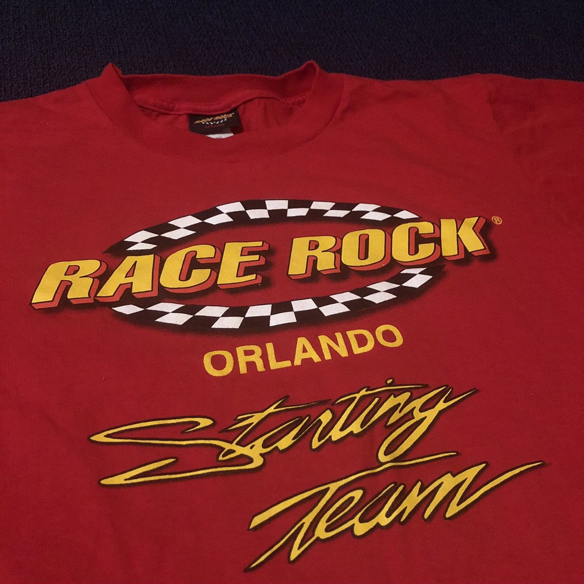 NASCAR Vintage 1990s NASCAR Race Rock Feel The Thunder Graphic Tee Size US L / EU 52-54 / 3 - 2 Thumbnail