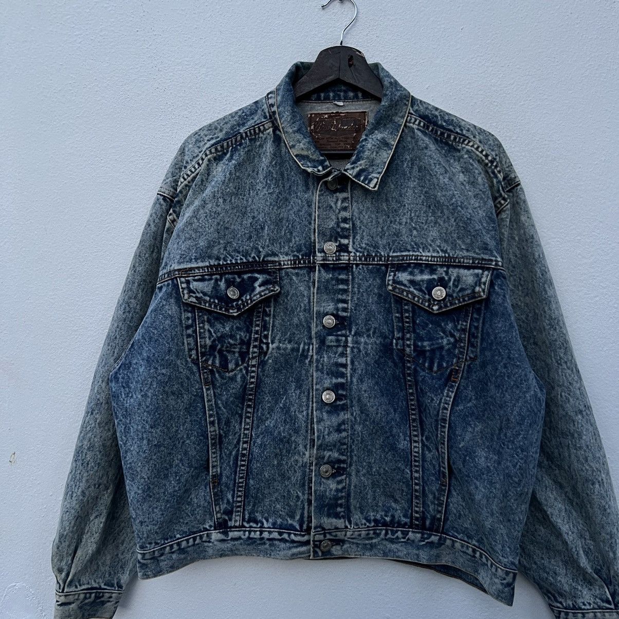 Japanese Brand VINTAGE TRUCKER DENIM JACKET WDE WONDER Size US L / EU 52-54 / 3 - 3 Thumbnail