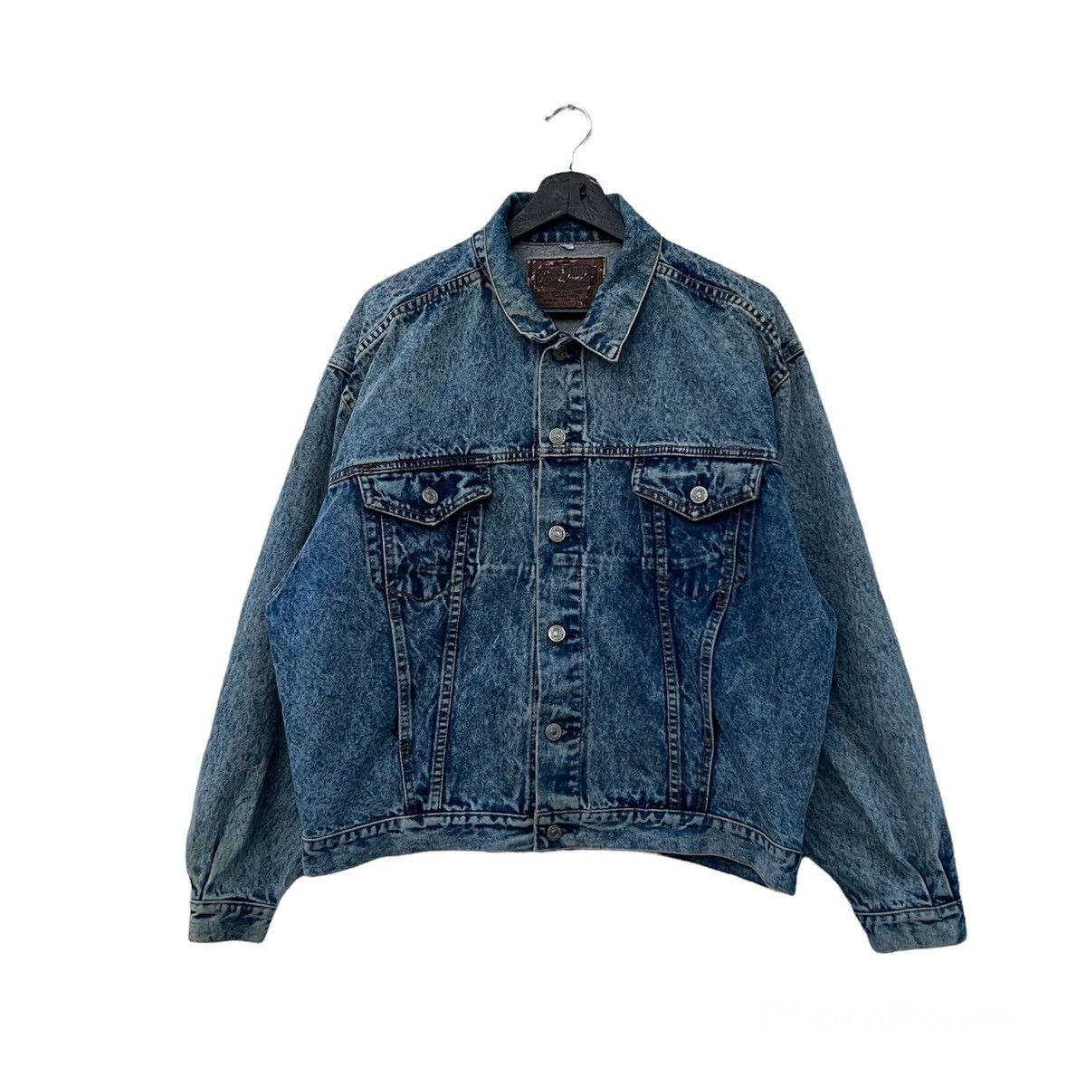 Japanese Brand VINTAGE TRUCKER DENIM JACKET WDE WONDER Size US L / EU 52-54 / 3 - 1 Thumbnail
