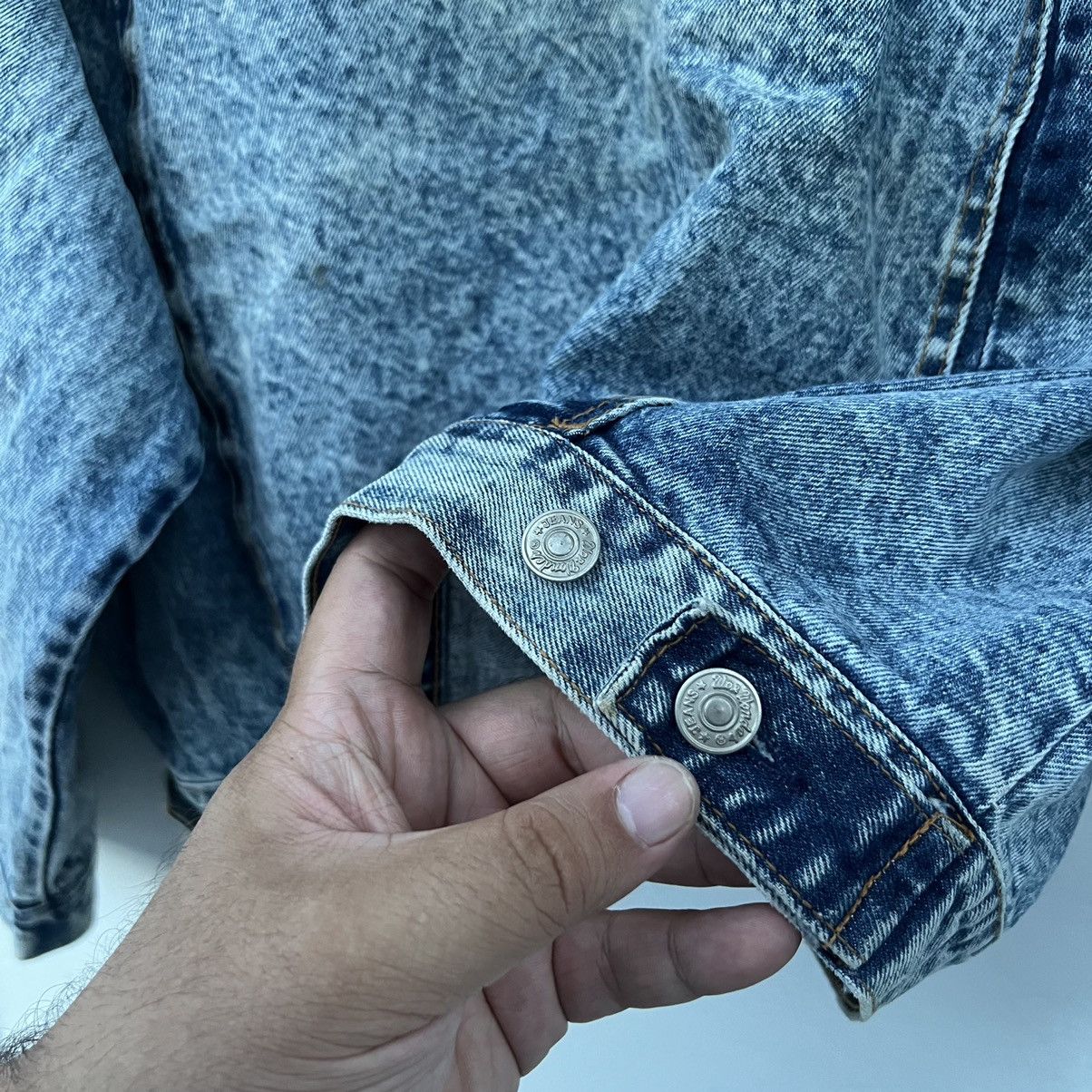 Japanese Brand VINTAGE TRUCKER DENIM JACKET WDE WONDER Size US L / EU 52-54 / 3 - 9 Thumbnail