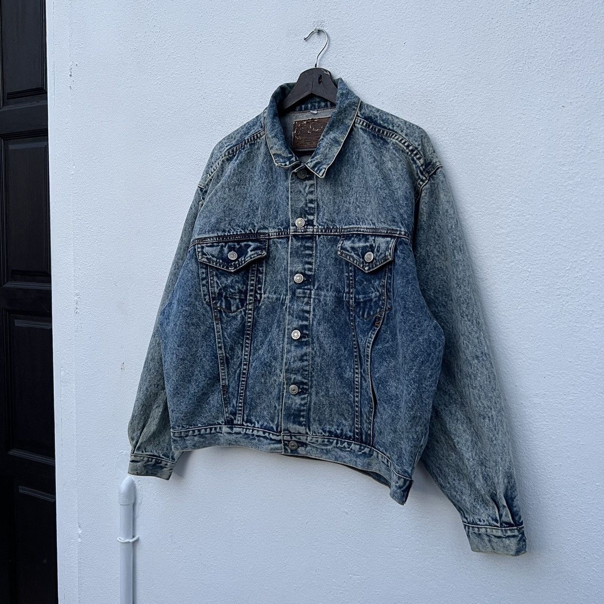 Japanese Brand VINTAGE TRUCKER DENIM JACKET WDE WONDER Size US L / EU 52-54 / 3 - 2 Thumbnail