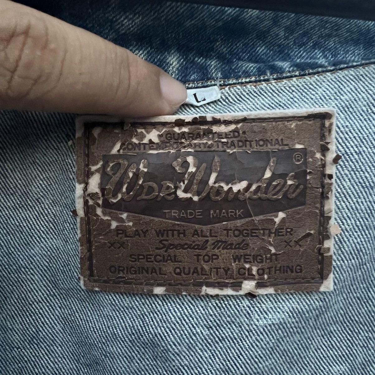 Japanese Brand VINTAGE TRUCKER DENIM JACKET WDE WONDER Size US L / EU 52-54 / 3 - 11 Thumbnail