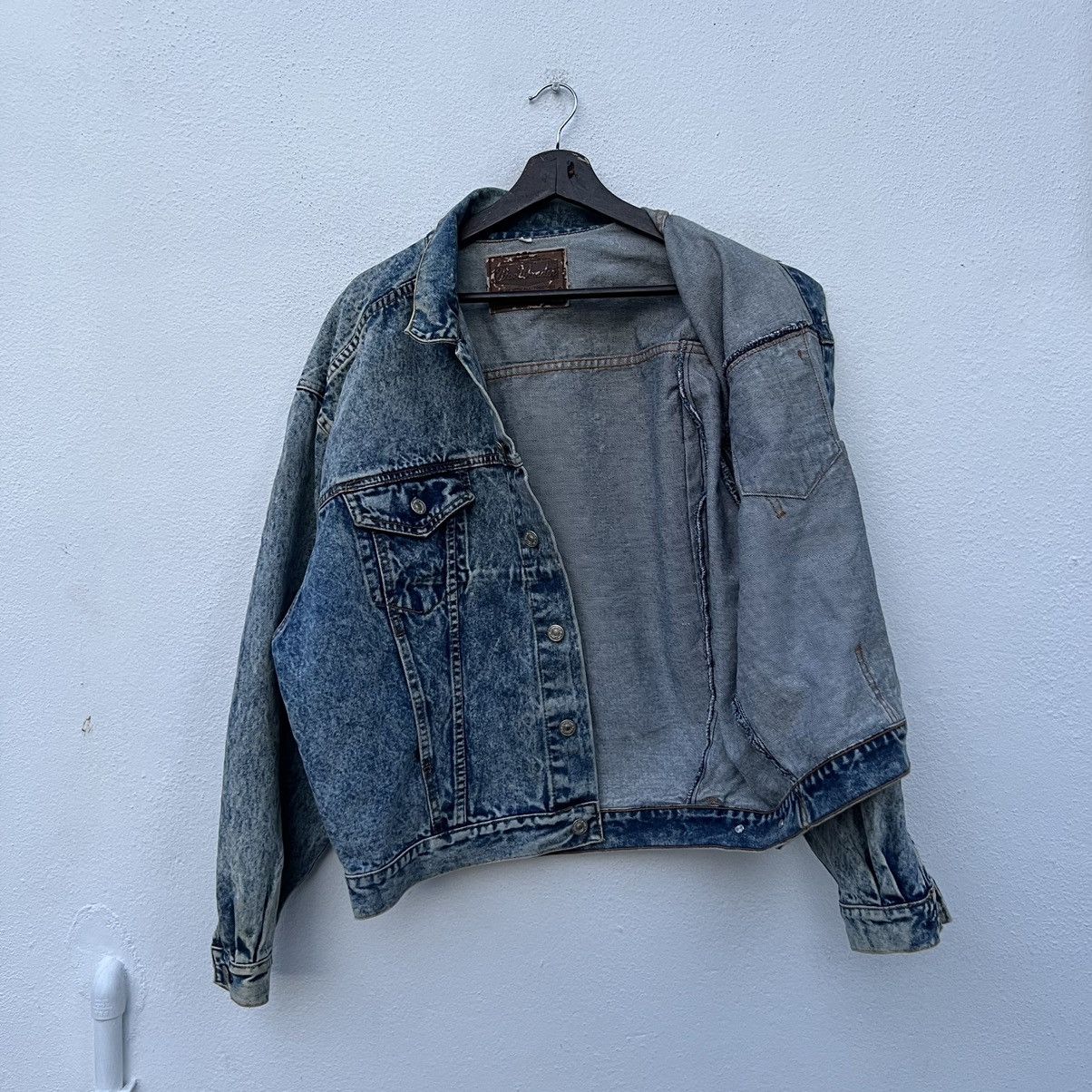Japanese Brand VINTAGE TRUCKER DENIM JACKET WDE WONDER Size US L / EU 52-54 / 3 - 10 Thumbnail