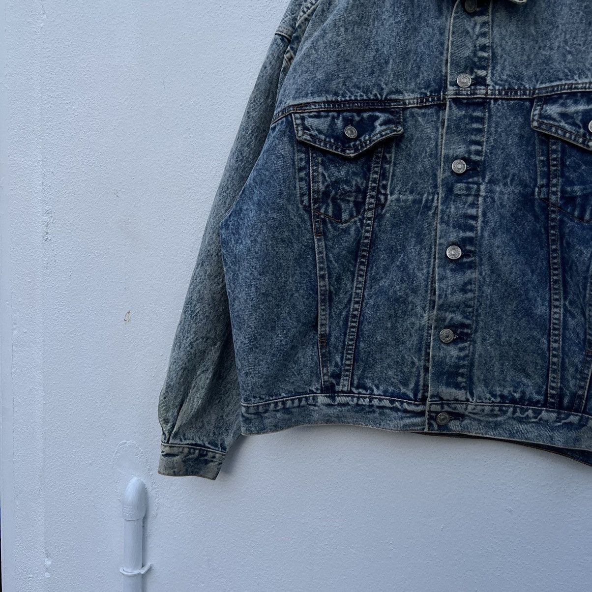 Japanese Brand VINTAGE TRUCKER DENIM JACKET WDE WONDER Size US L / EU 52-54 / 3 - 4 Thumbnail