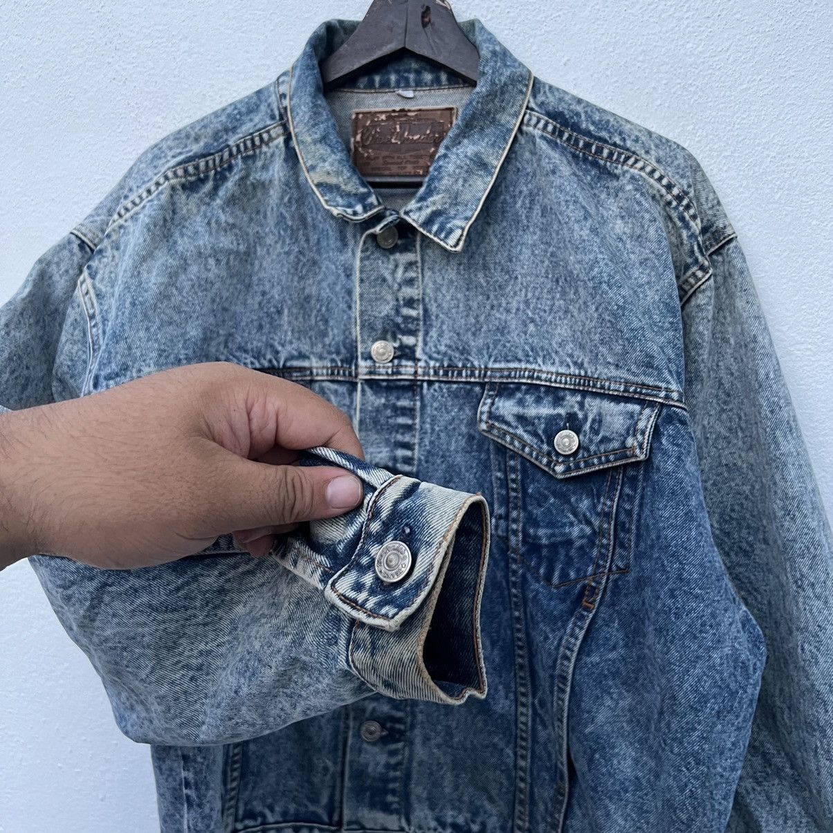 Japanese Brand VINTAGE TRUCKER DENIM JACKET WDE WONDER Size US L / EU 52-54 / 3 - 6 Thumbnail