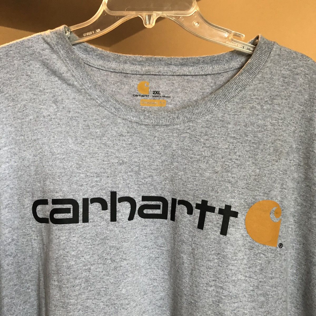 Carhartt Vintage Carhartt Original Fit Classic Logo Heavyweight Tee Size US XXL / EU 58 / 5 - 1 Thumbnail