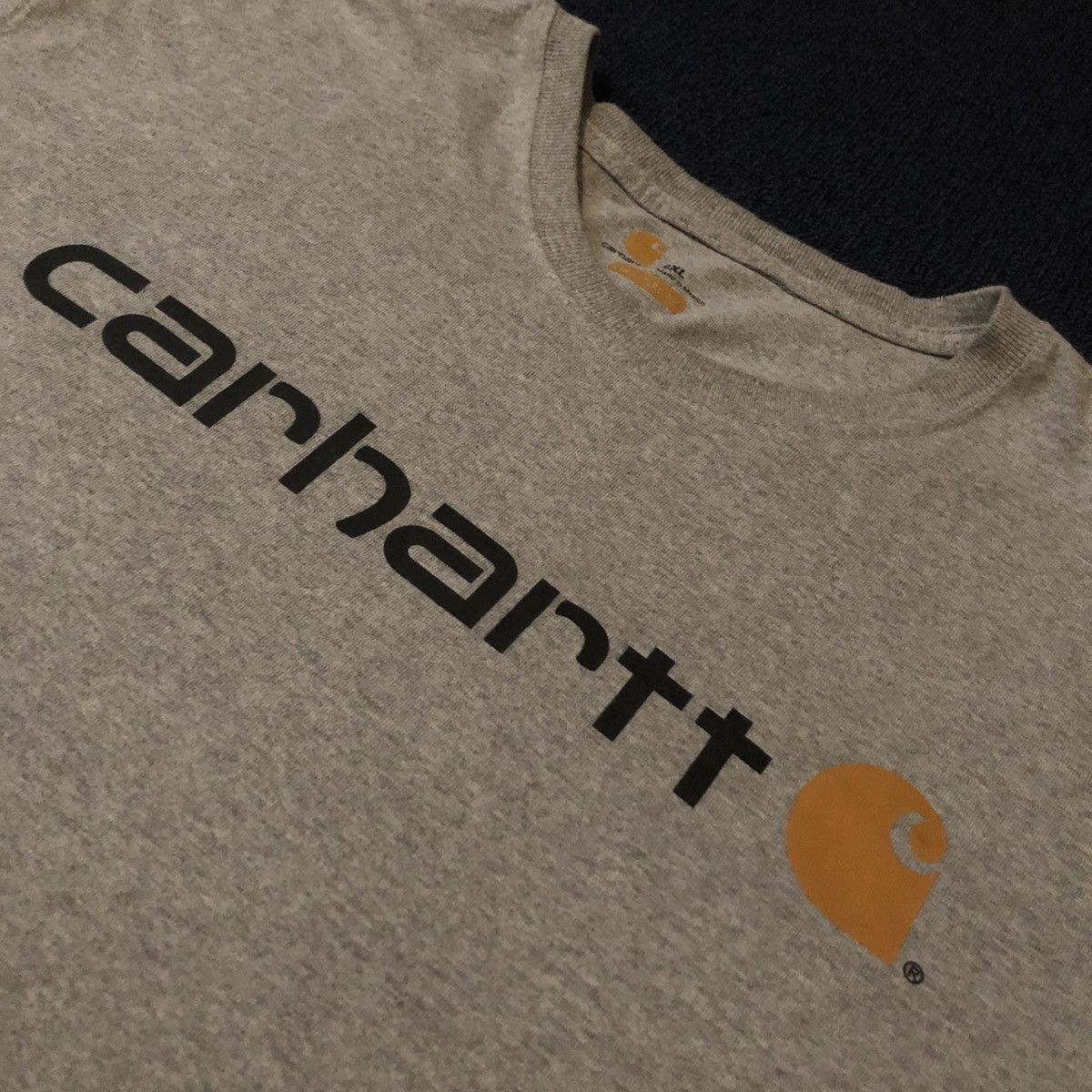 Carhartt Vintage Carhartt Original Fit Classic Logo Heavyweight Tee Size US XXL / EU 58 / 5 - 4 Thumbnail