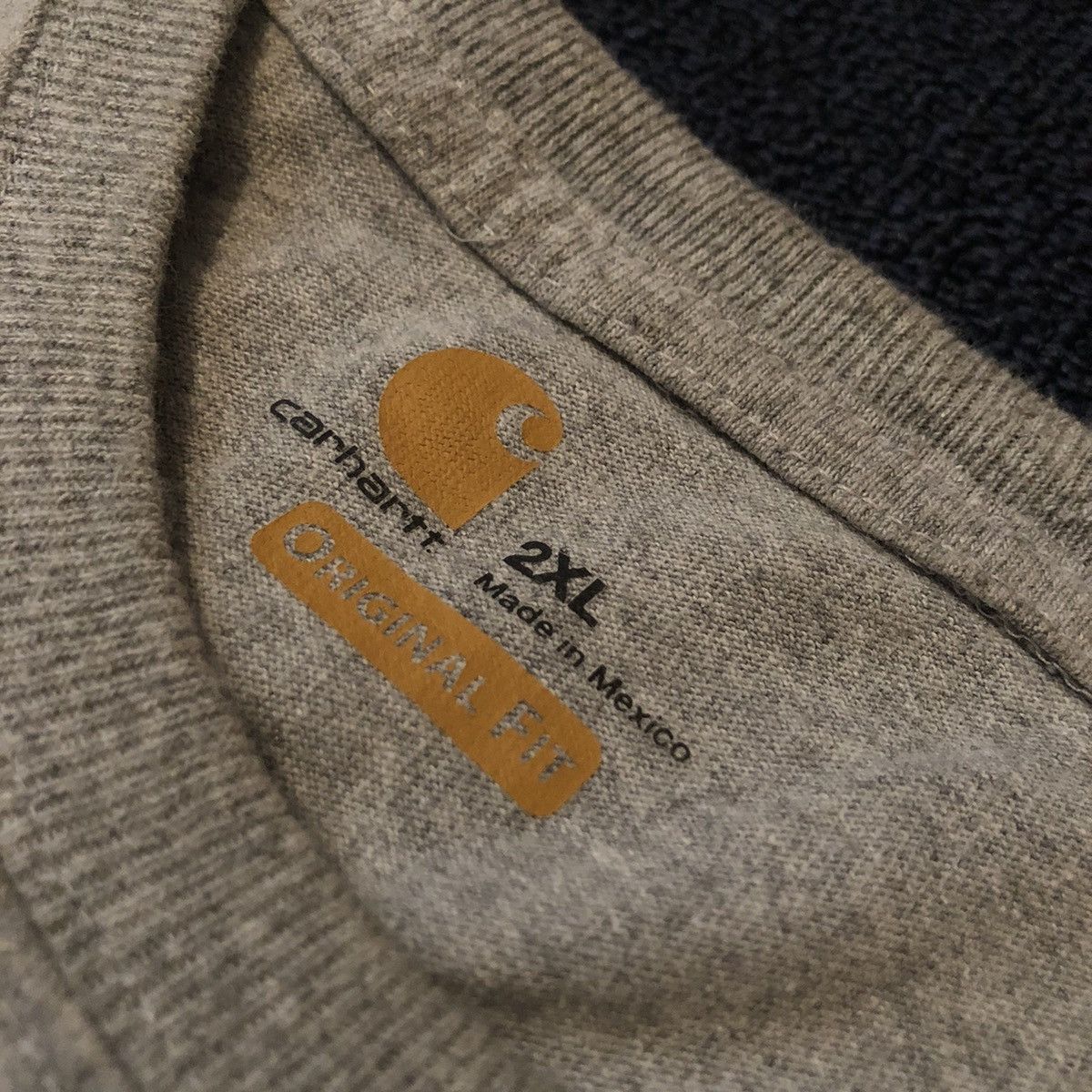 Carhartt Vintage Carhartt Original Fit Classic Logo Heavyweight Tee Size US XXL / EU 58 / 5 - 5 Thumbnail