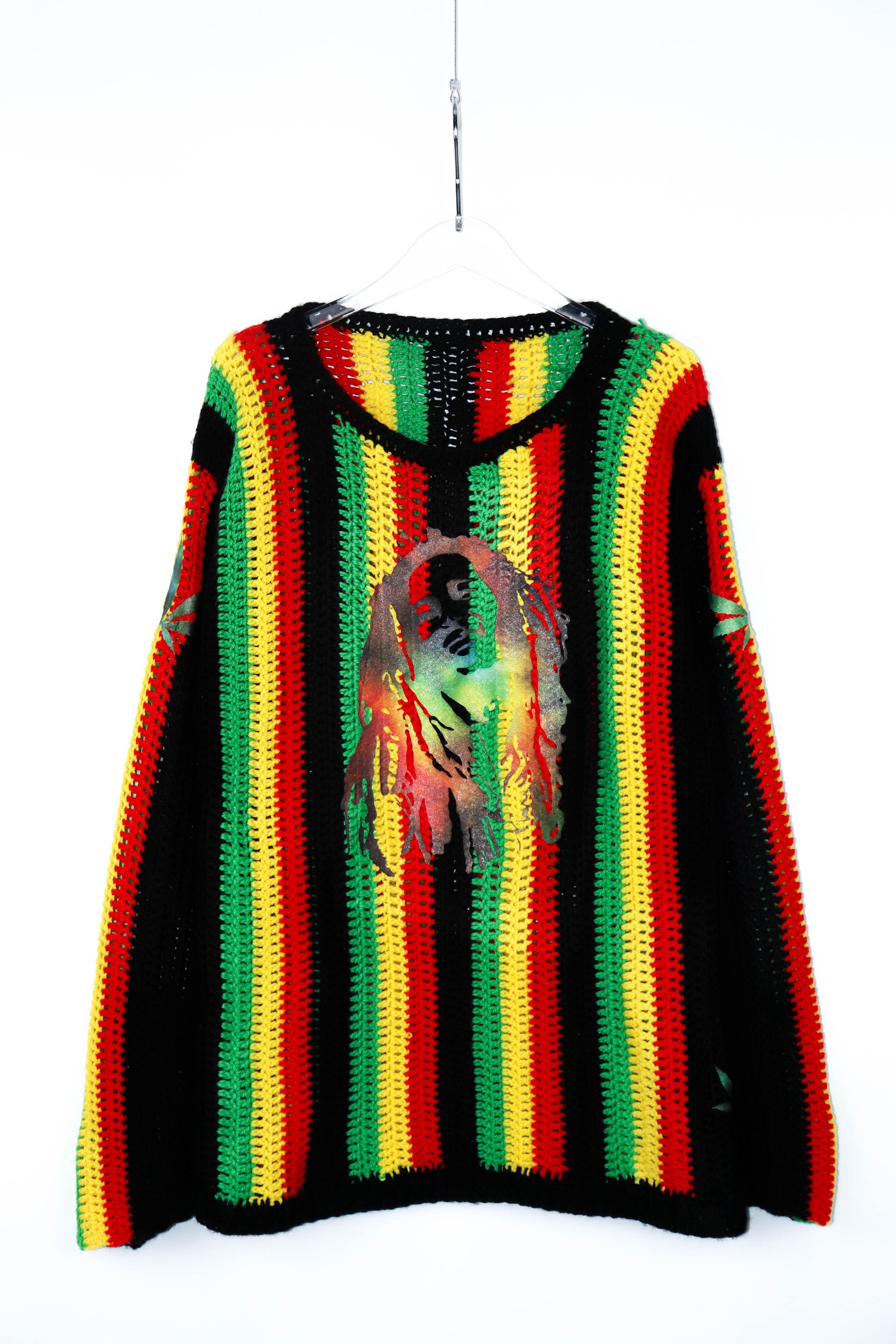 Bob Marley × Stussy stussy x bob marley knit sweater | Grailed