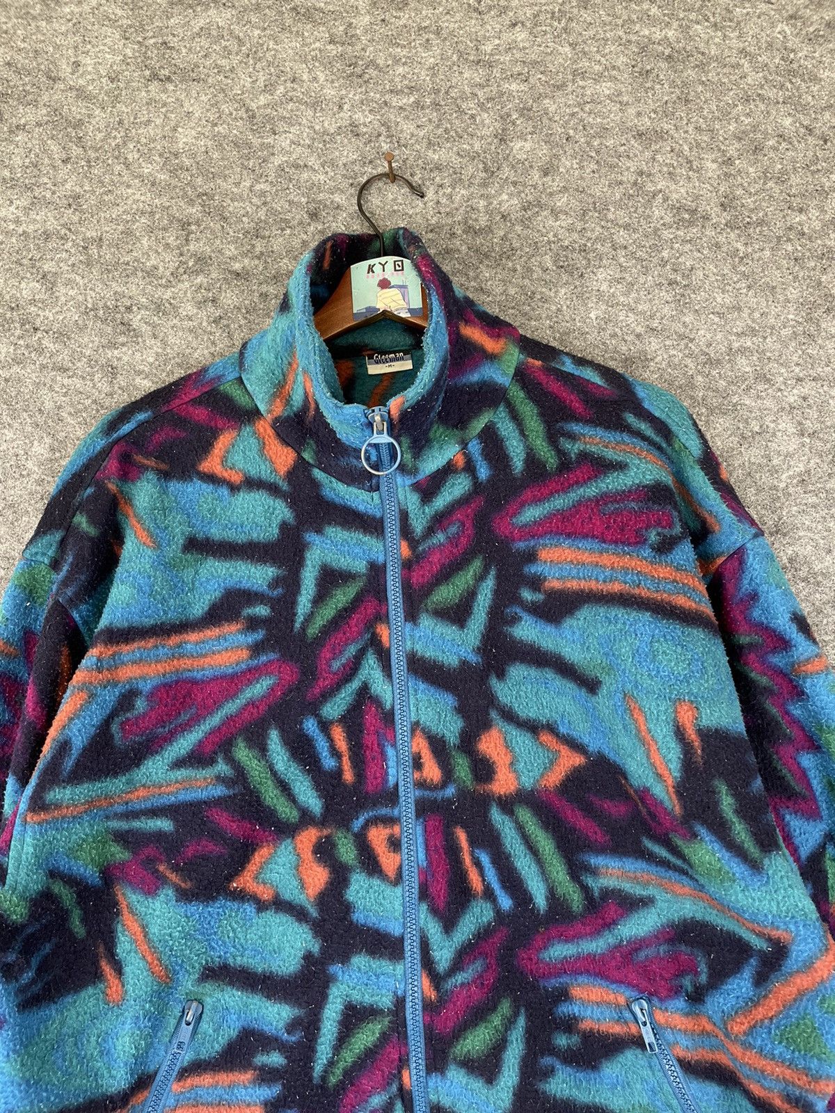 Japanese Brand × Vintage VINTAGE GLEEMAN AZTEC FLEECE JACKET Size US M / EU 48-50 / 2 - 2 Thumbnail