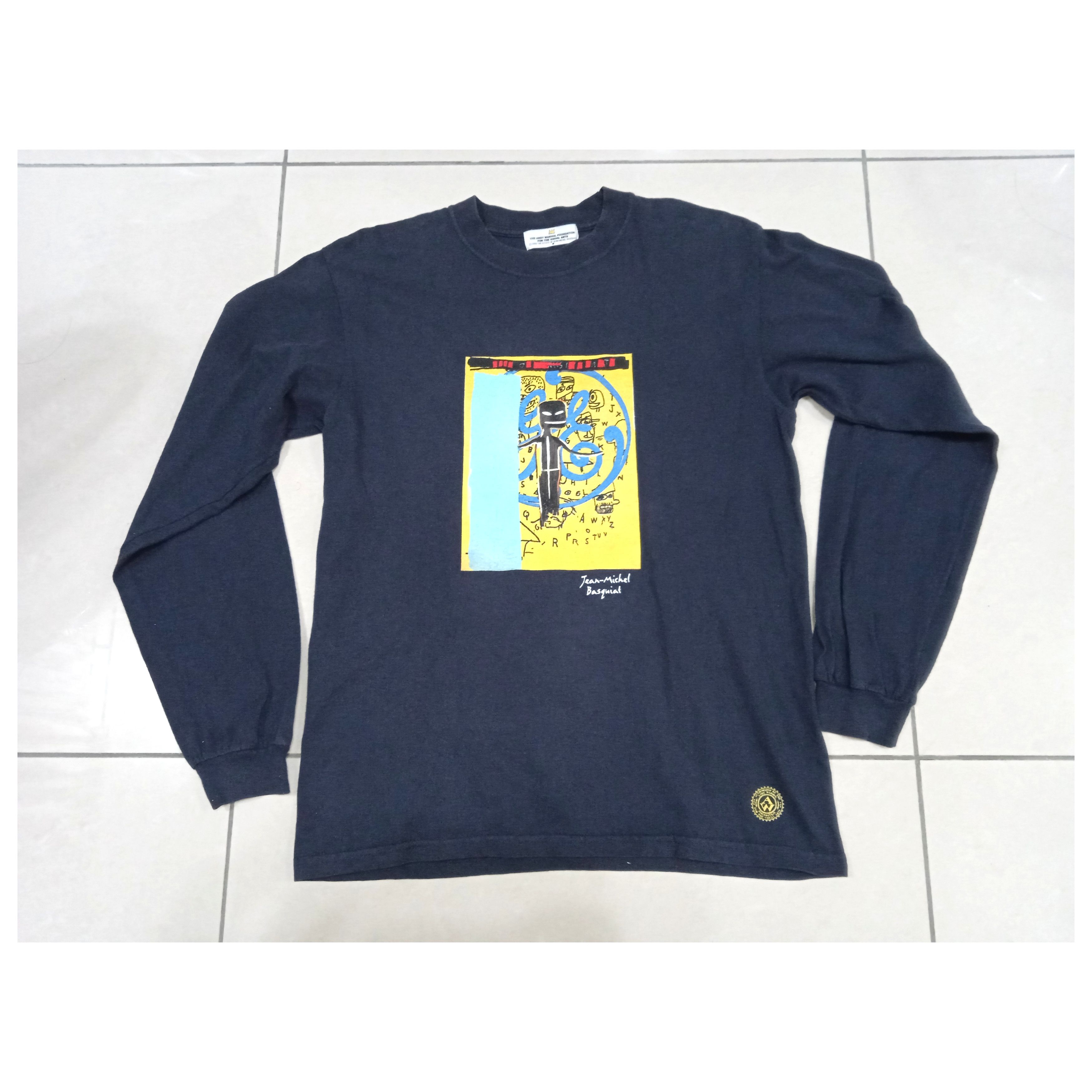 Vintage Vintage 90s Jean-Michel Basquiat Andy Warhol Foundation Size US S / EU 44-46 / 1 - 1 Thumbnail