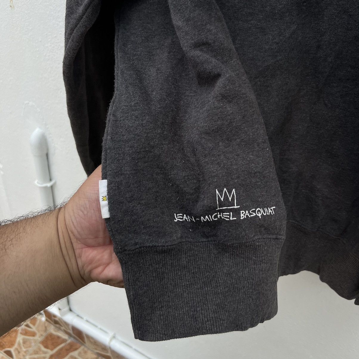 Japanese Brand VINTAGE JEAN-MICHEL BASQUIAT HOODIE BIG LOGO Size US XL / EU 56 / 4 - 9 Thumbnail