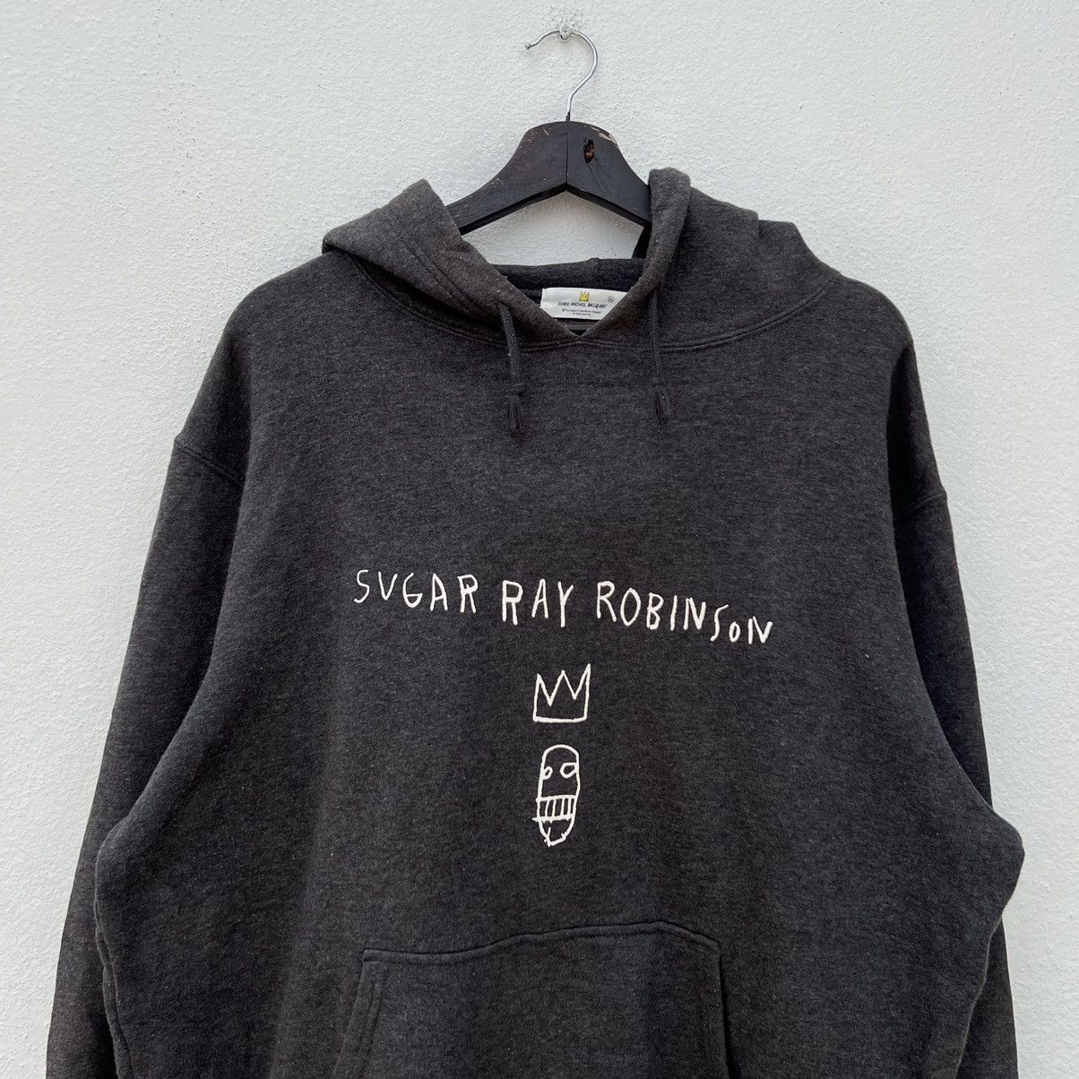 Japanese Brand VINTAGE JEAN-MICHEL BASQUIAT HOODIE BIG LOGO Size US XL / EU 56 / 4 - 3 Thumbnail