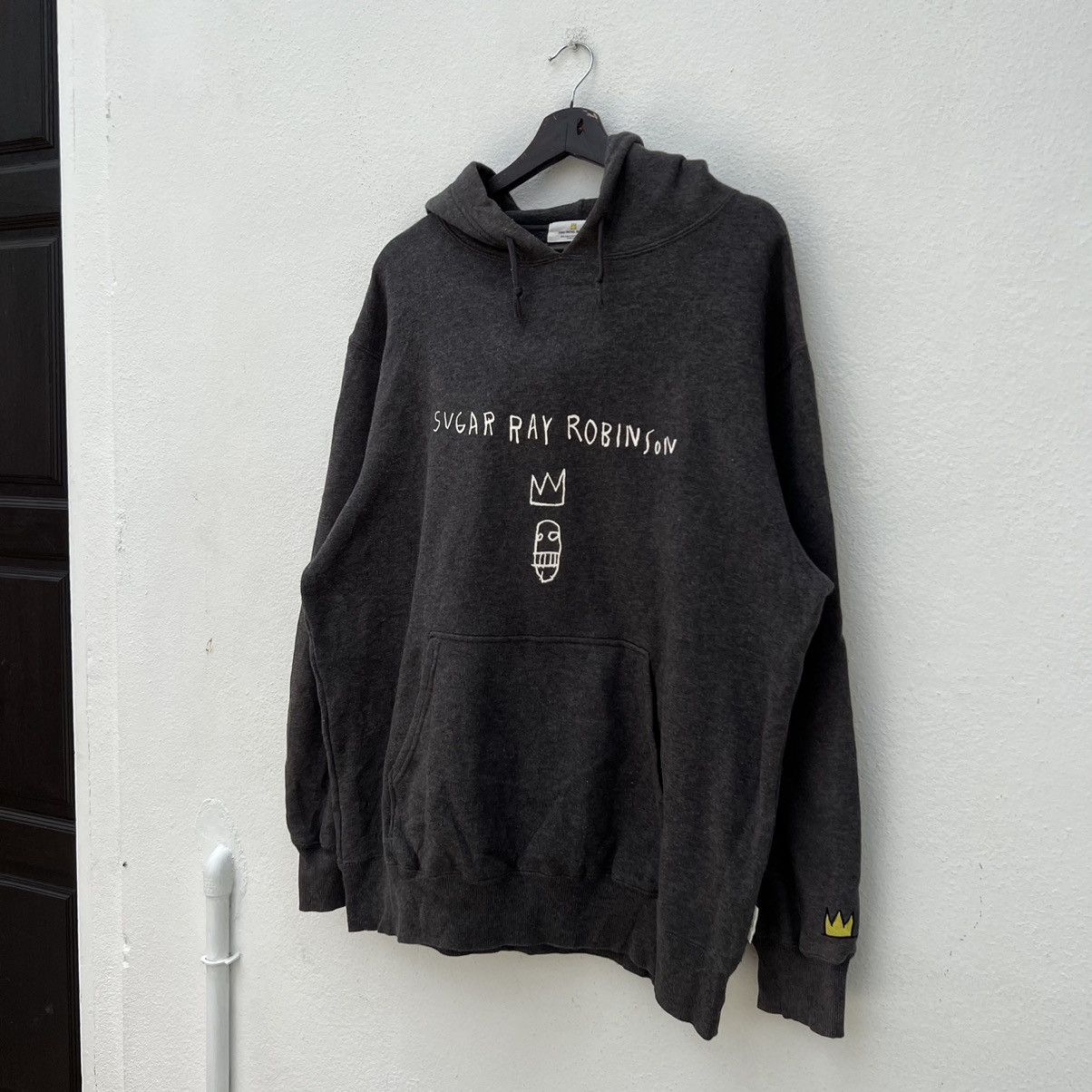 Japanese Brand VINTAGE JEAN-MICHEL BASQUIAT HOODIE BIG LOGO Size US XL / EU 56 / 4 - 2 Thumbnail