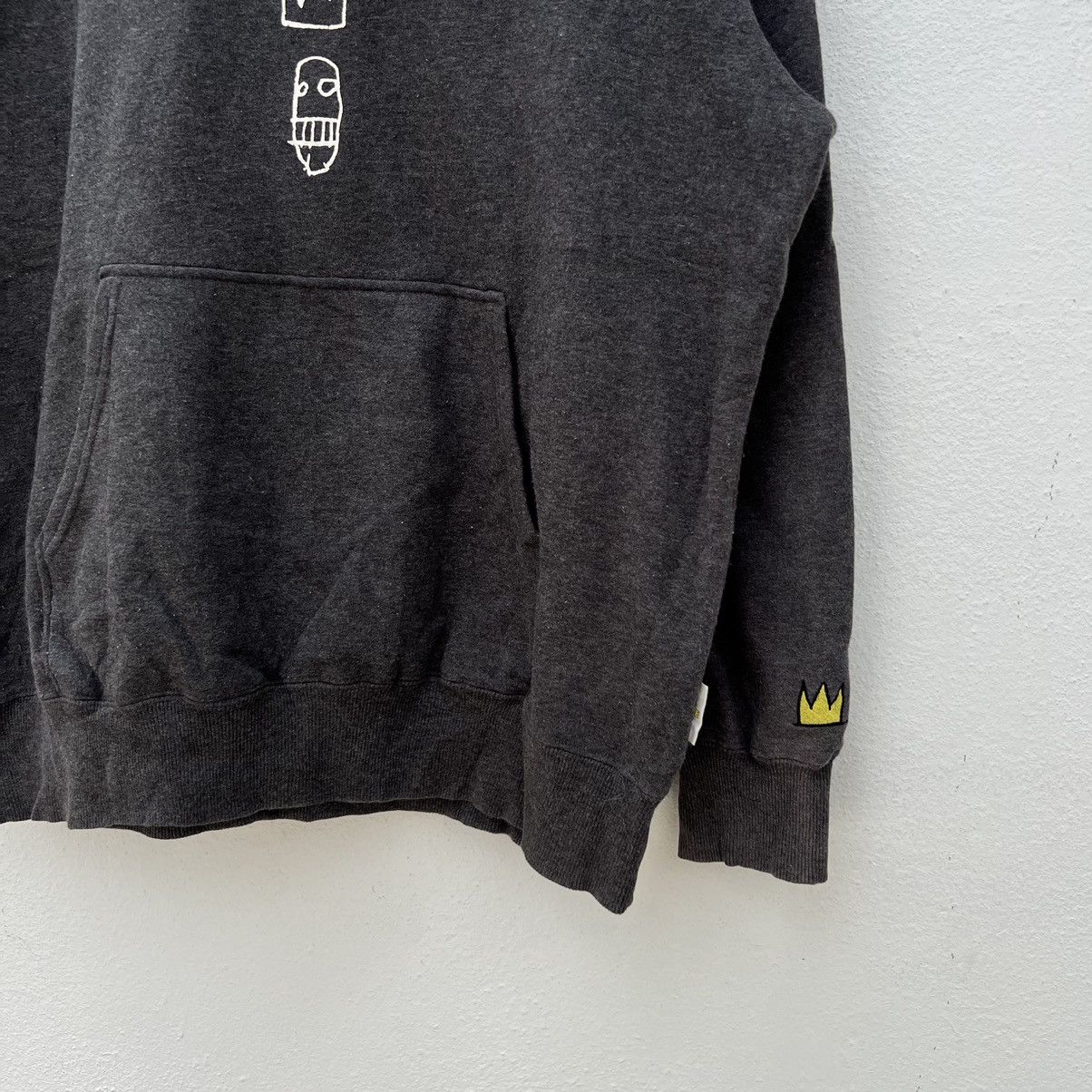 Japanese Brand VINTAGE JEAN-MICHEL BASQUIAT HOODIE BIG LOGO Size US XL / EU 56 / 4 - 5 Thumbnail