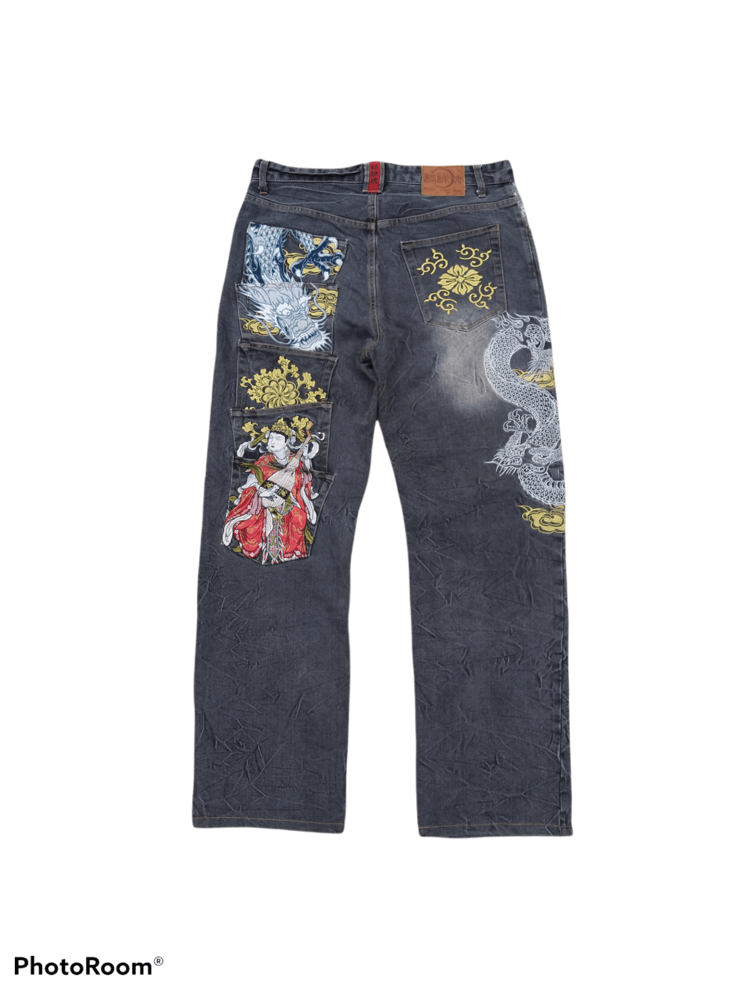 Karakuri Tamashii SiCK MULTIPOCKET KARAKURI JAPANESE TRADITIONAL YAKUZA SYMBOL Size US 33 - 3 Thumbnail