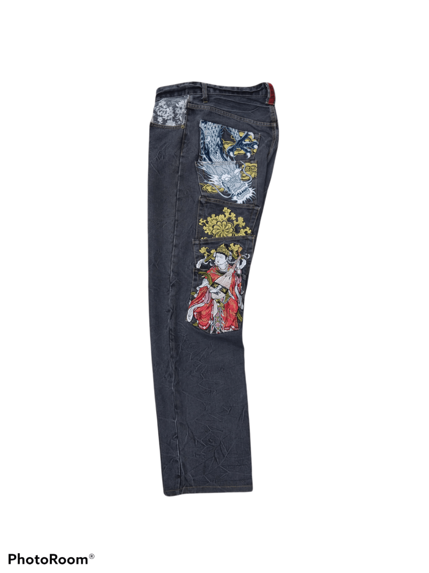 Karakuri Tamashii SiCK MULTIPOCKET KARAKURI JAPANESE TRADITIONAL YAKUZA SYMBOL Size US 33 - 4 Thumbnail