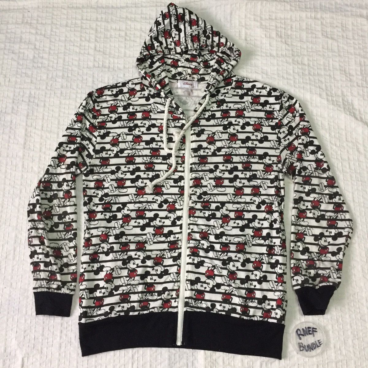 Disney Mickey Mouse Full Print Zip Up Hoodie Sweatshirt Size US M / EU 48-50 / 2 - 14 Thumbnail