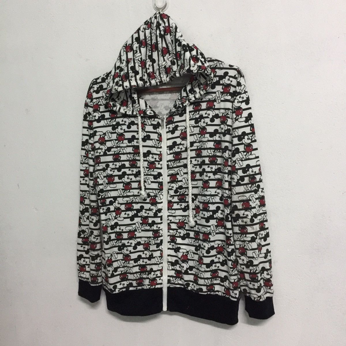 Disney Mickey Mouse Full Print Zip Up Hoodie Sweatshirt Size US M / EU 48-50 / 2 - 2 Thumbnail